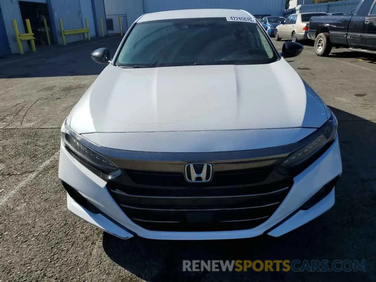 5 Photograph of a damaged car 1HGCV1F49MA107984 HONDA ACCORD 2021