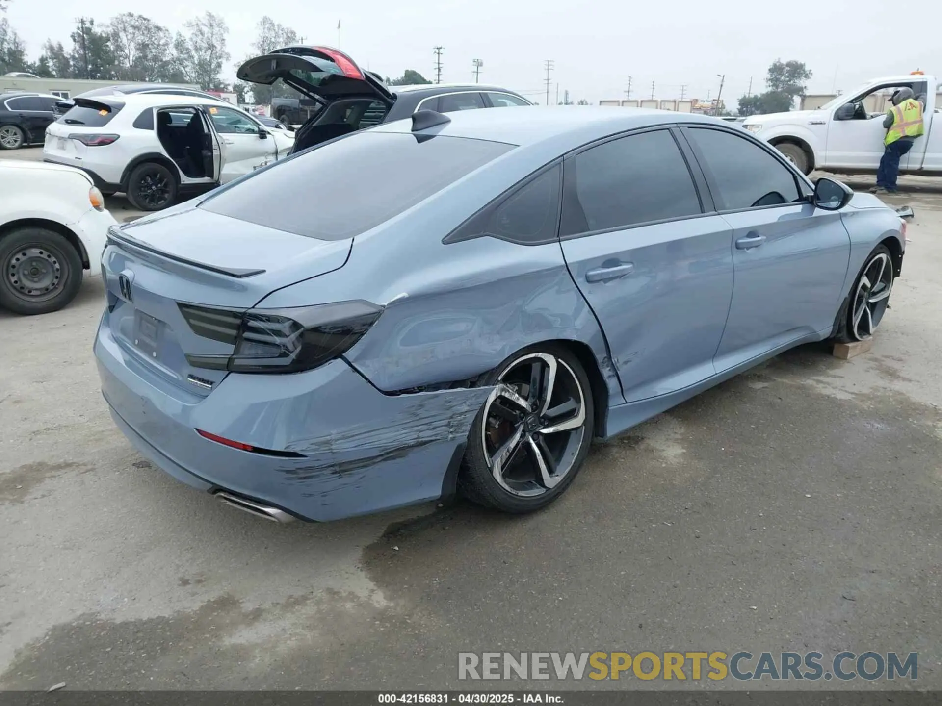 4 Фотография поврежденного автомобиля 1HGCV1F49MA124168 HONDA ACCORD 2021