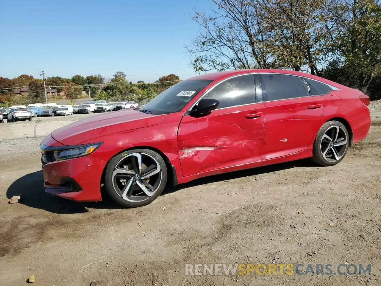 1 Photograph of a damaged car 1HGCV1F4XMA003035 HONDA ACCORD 2021