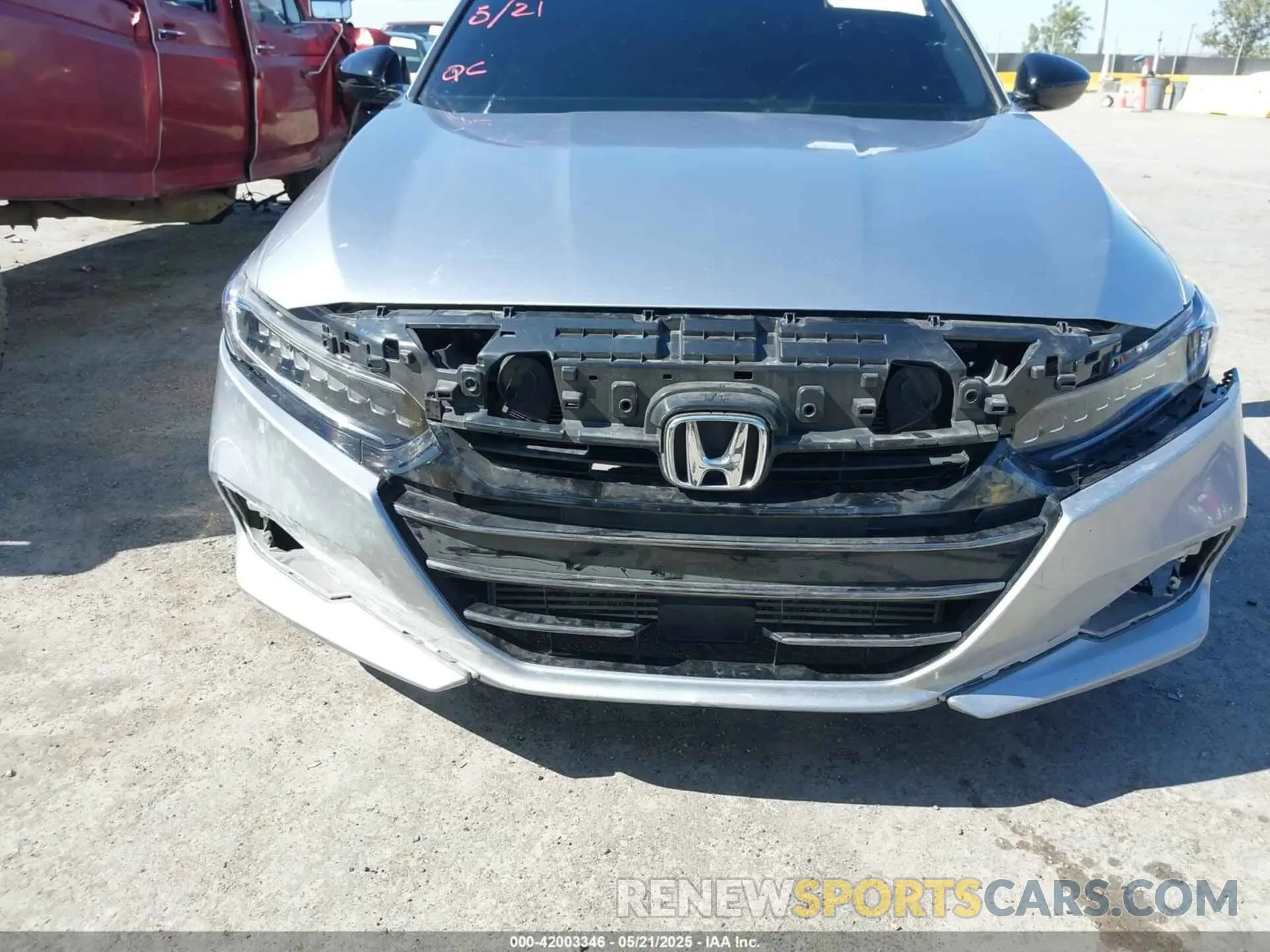 6 Photograph of a damaged car 1HGCV1F4XMA041705 HONDA ACCORD 2021