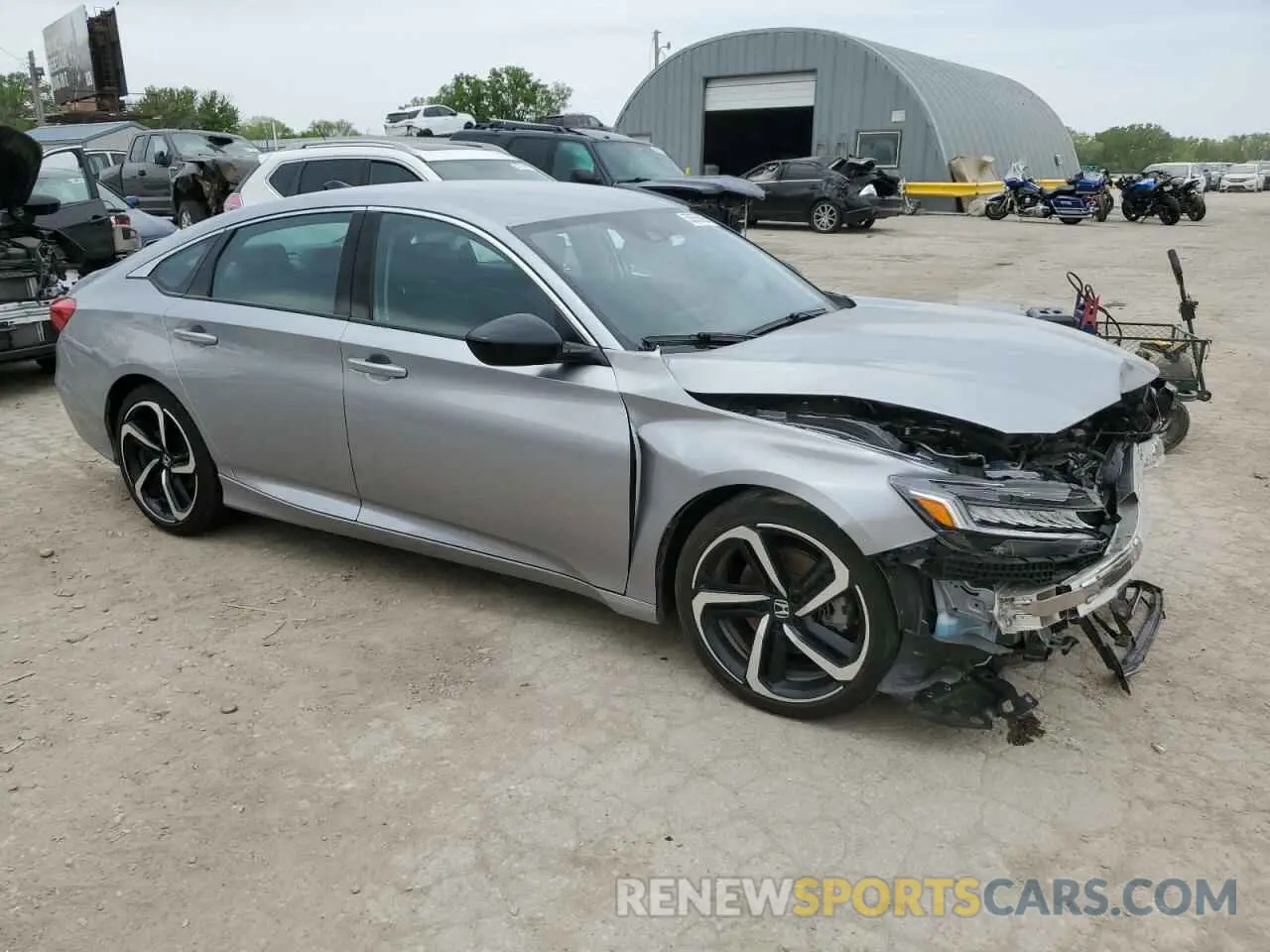 4 Фотография поврежденного автомобиля 1HGCV1F4XMA087597 HONDA ACCORD 2021