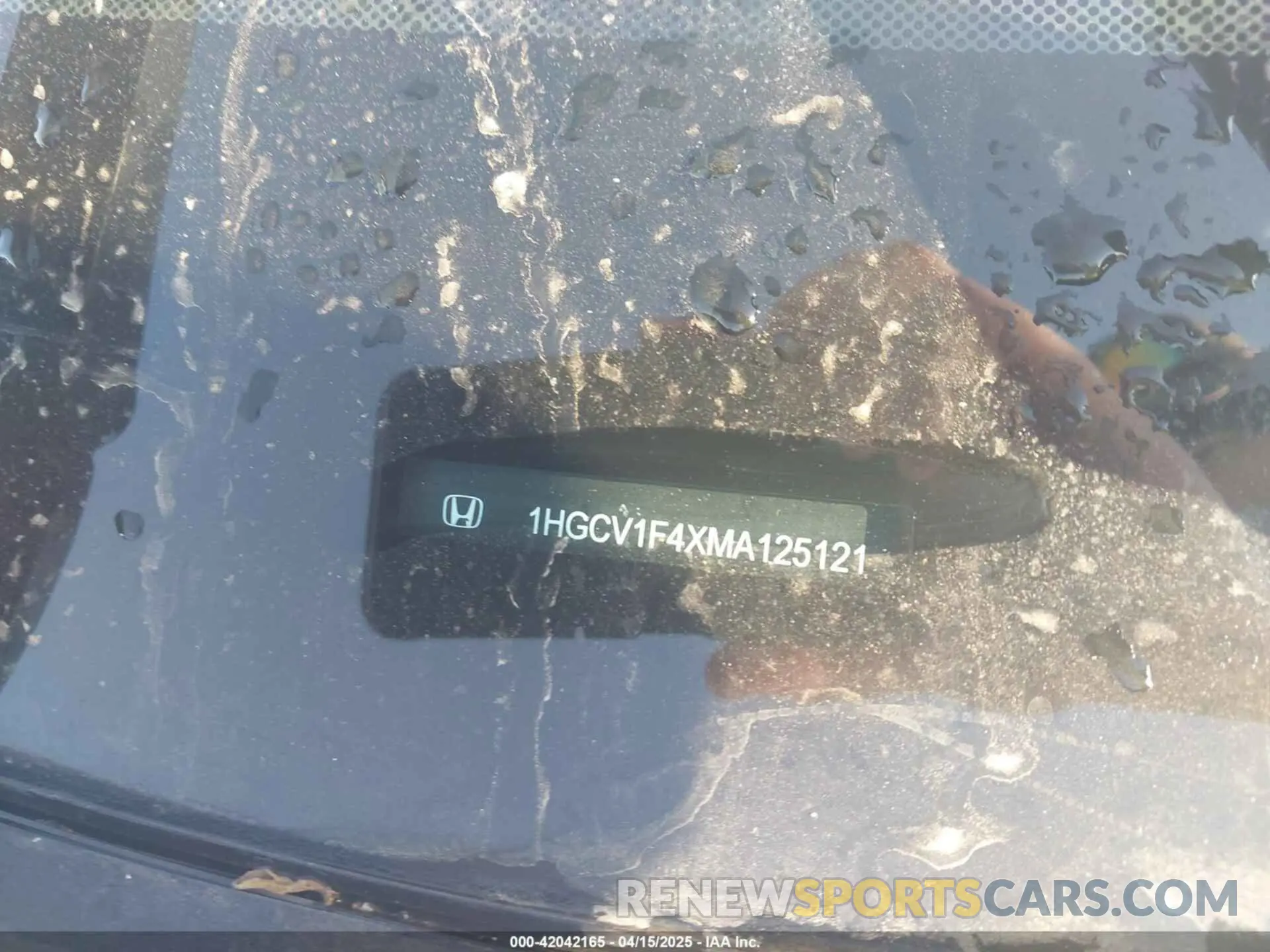 9 Фотография поврежденного автомобиля 1HGCV1F4XMA125121 HONDA ACCORD 2021