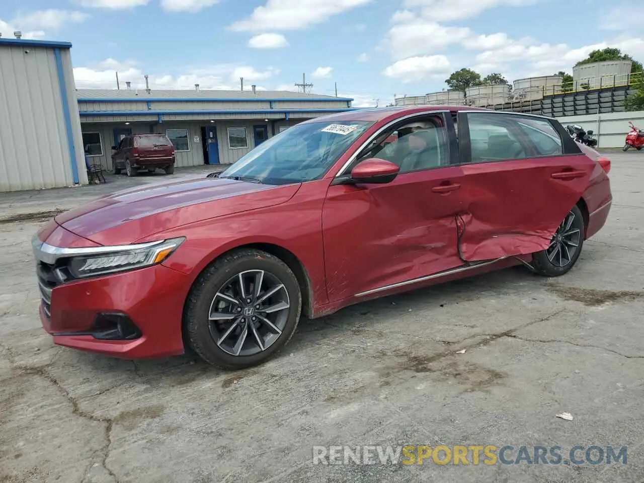 1 Photograph of a damaged car 1HGCV1F51MA047160 HONDA ACCORD 2021