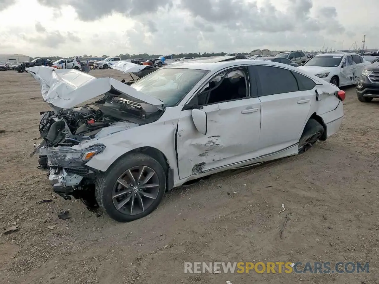 1 Photograph of a damaged car 1HGCV1F51MA059843 HONDA ACCORD 2021