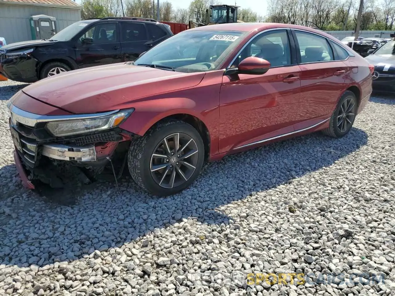 1 Photograph of a damaged car 1HGCV1F52MA076019 HONDA ACCORD 2021