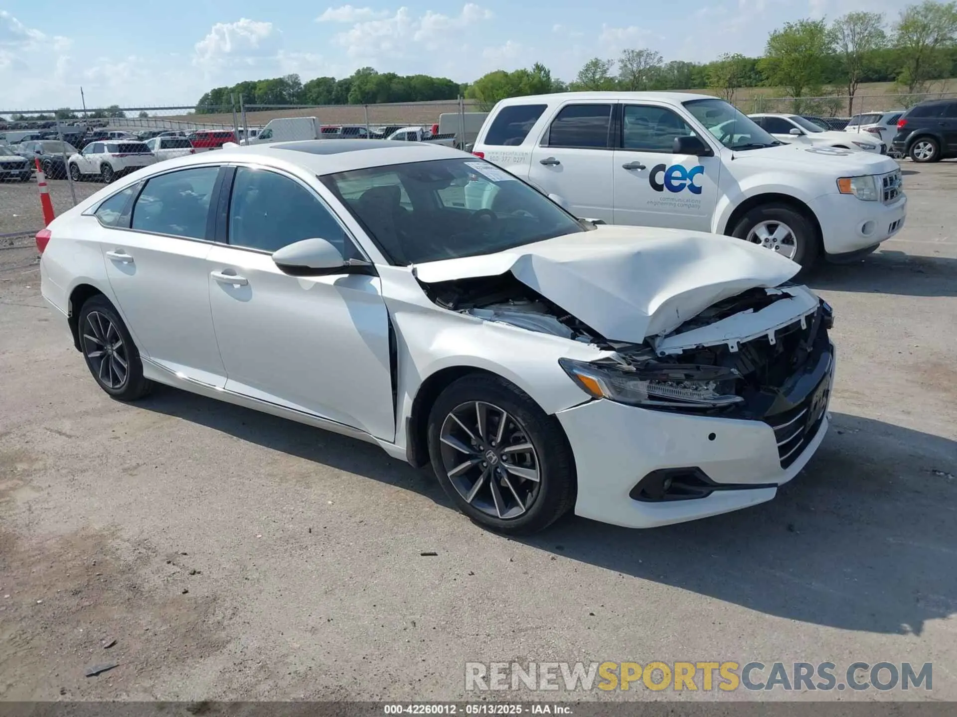 1 Photograph of a damaged car 1HGCV1F54MA085174 HONDA ACCORD 2021