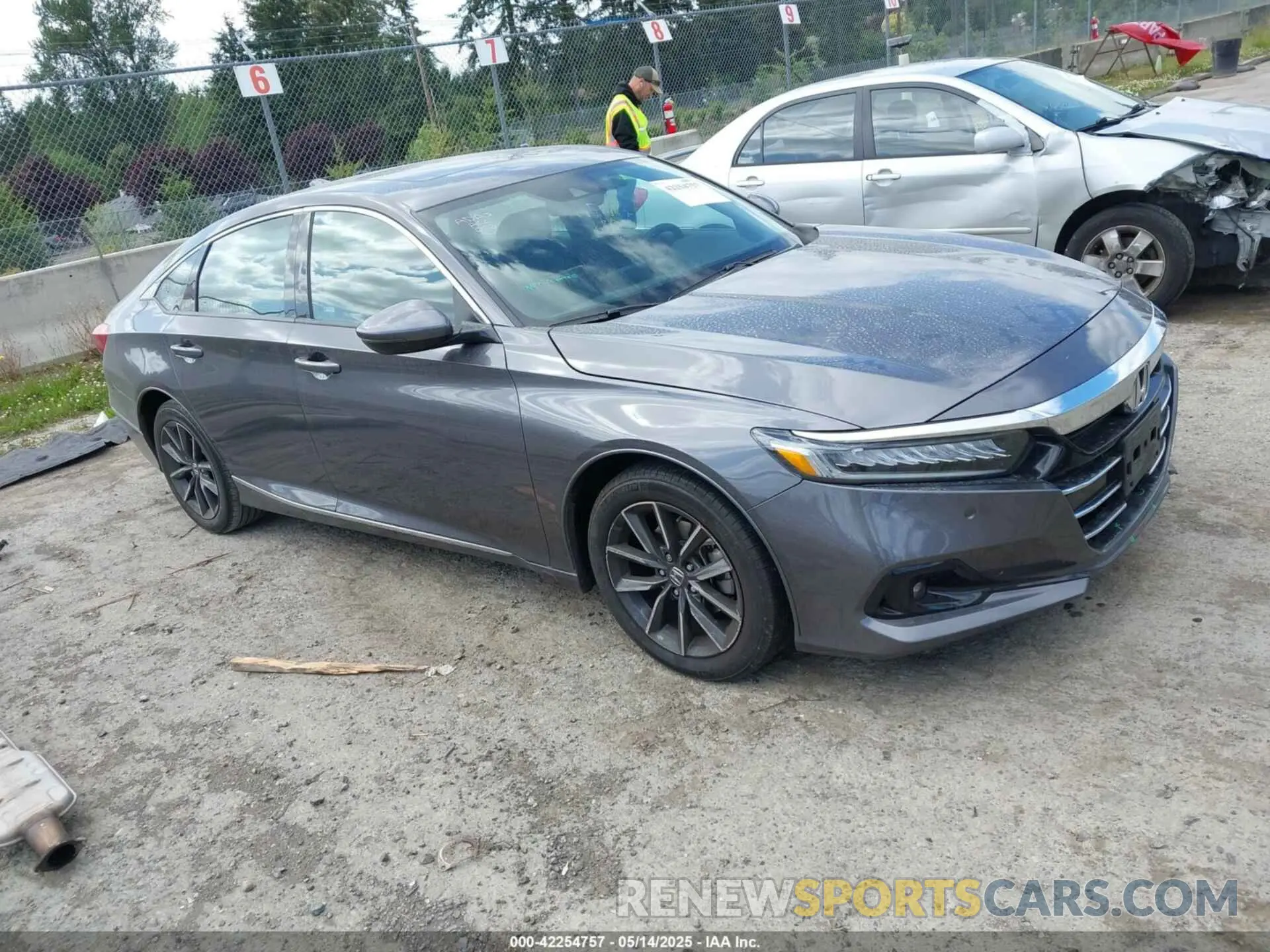 1 Photograph of a damaged car 1HGCV1F55MA013481 HONDA ACCORD 2021