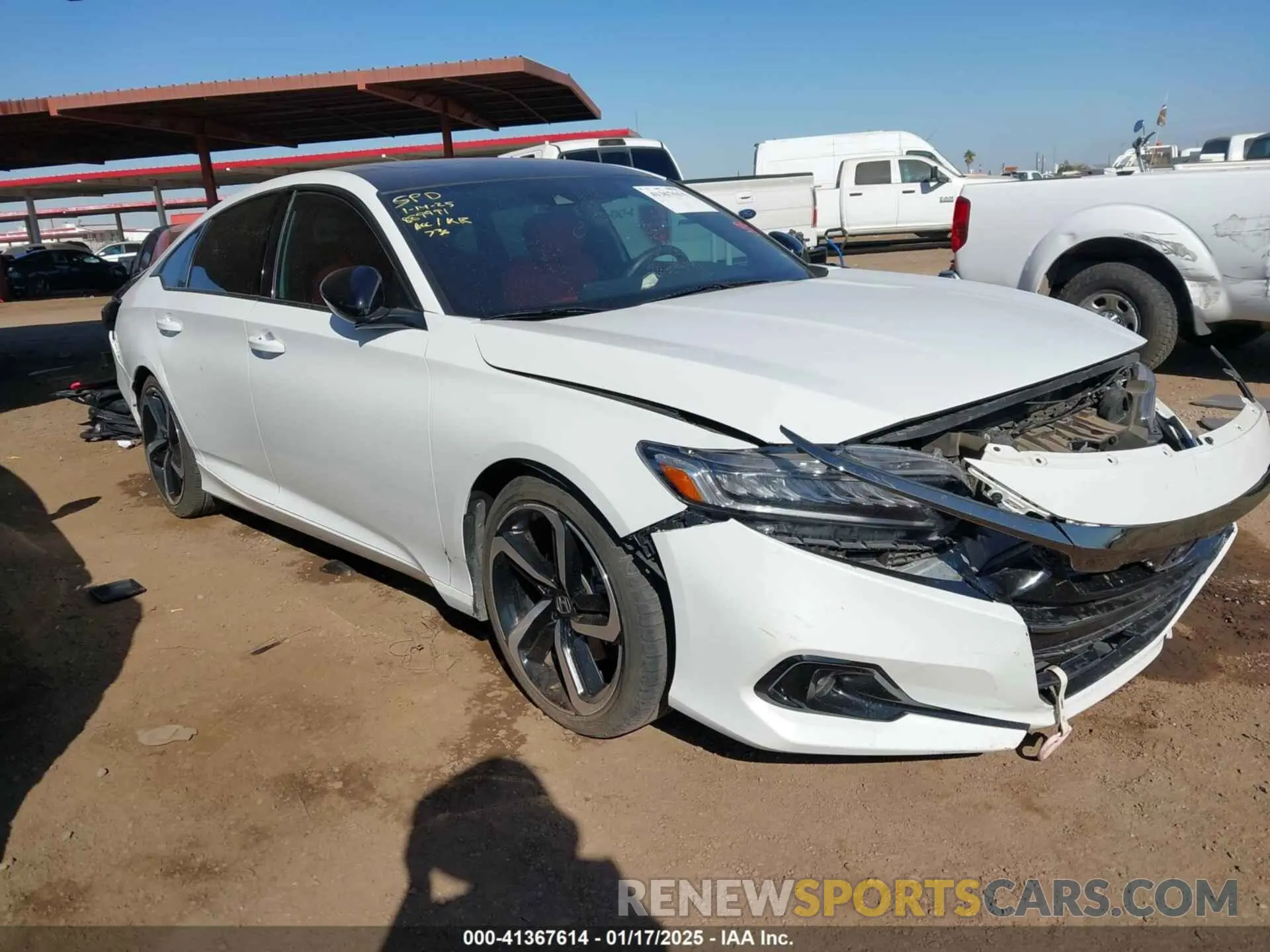 1 Photograph of a damaged car 1HGCV2F30MA016115 HONDA ACCORD 2021