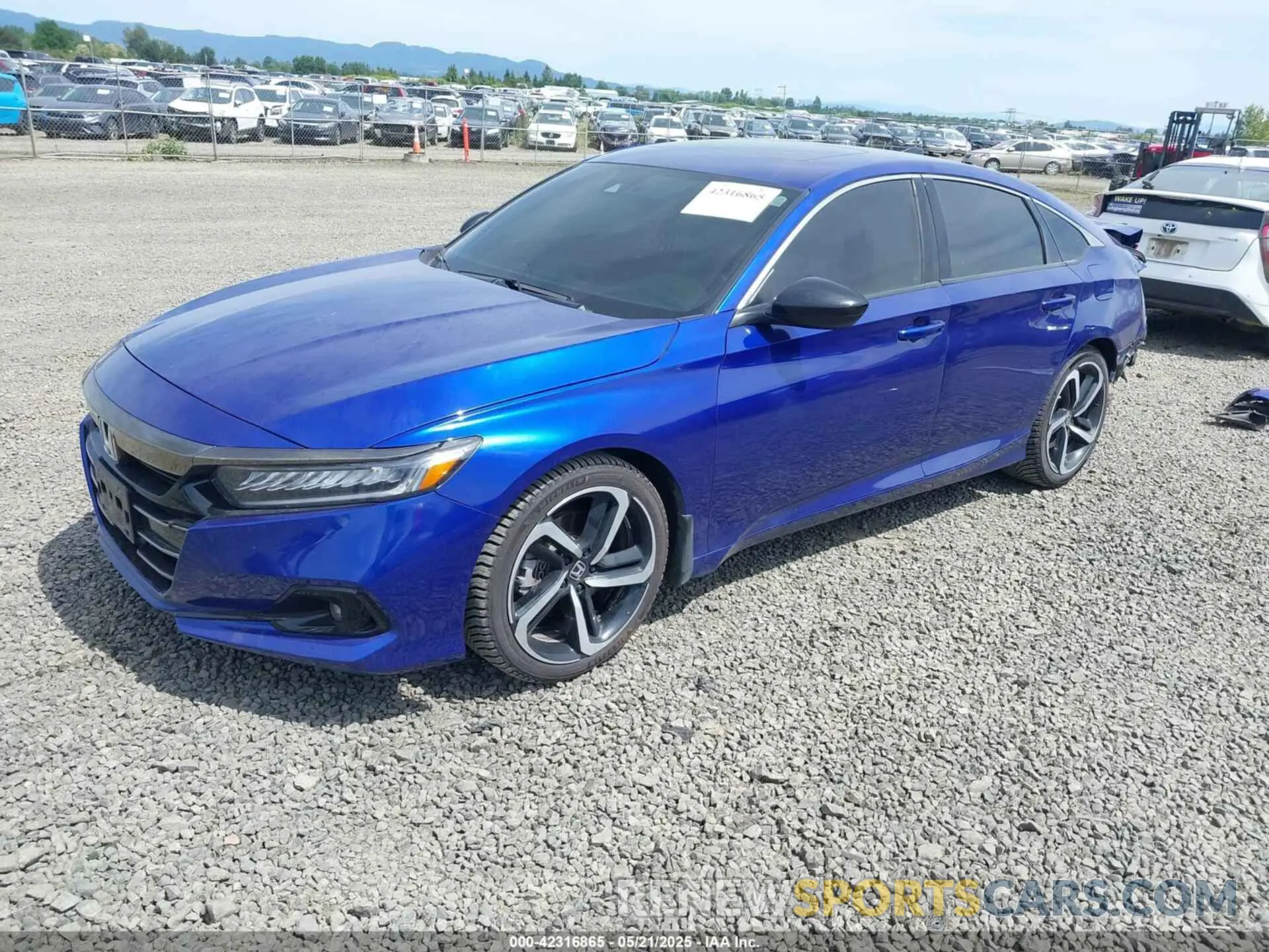 2 Photograph of a damaged car 1HGCV2F30MA032265 HONDA ACCORD 2021