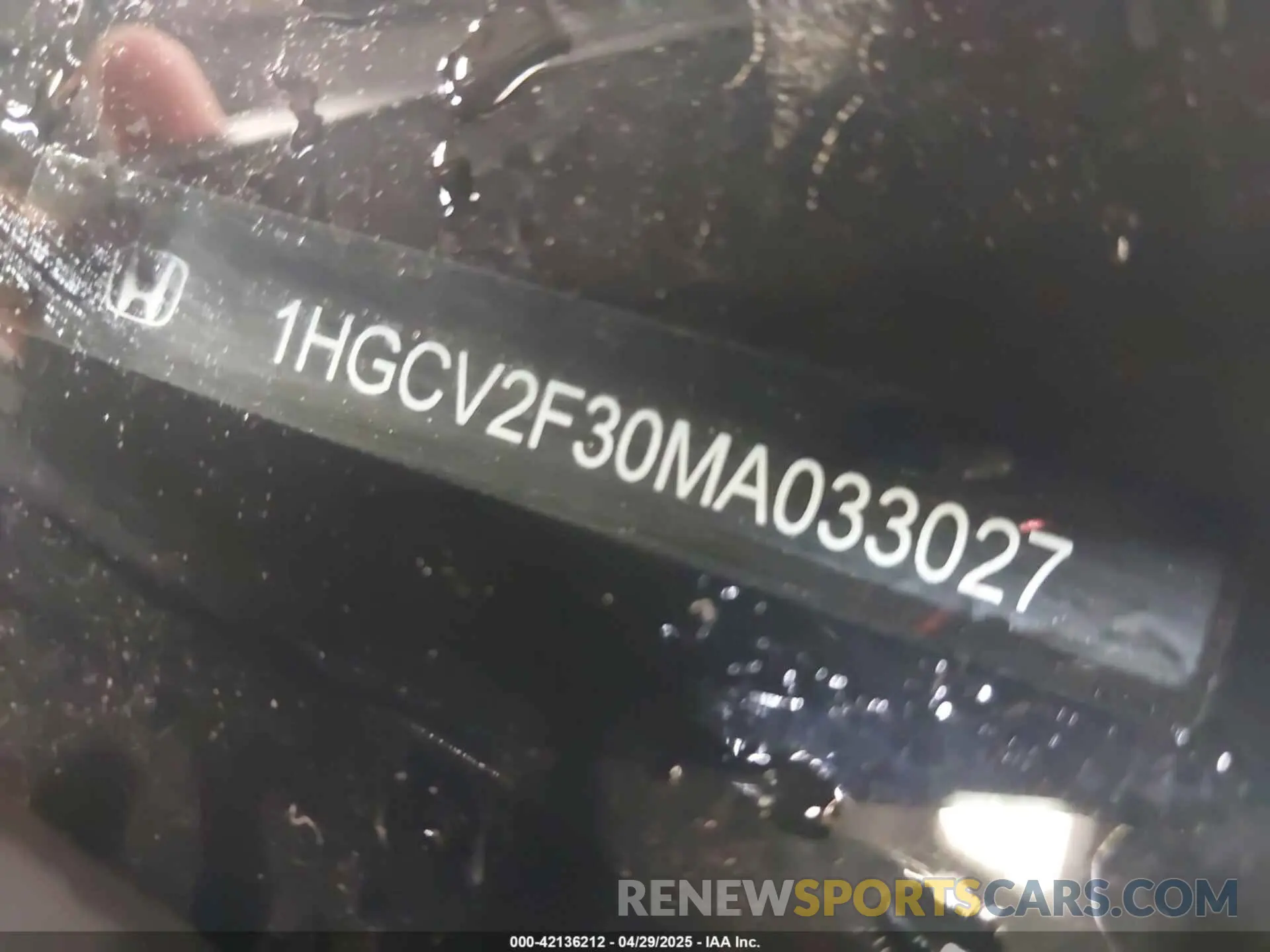 16 Photograph of a damaged car 1HGCV2F30MA033027 HONDA ACCORD 2021