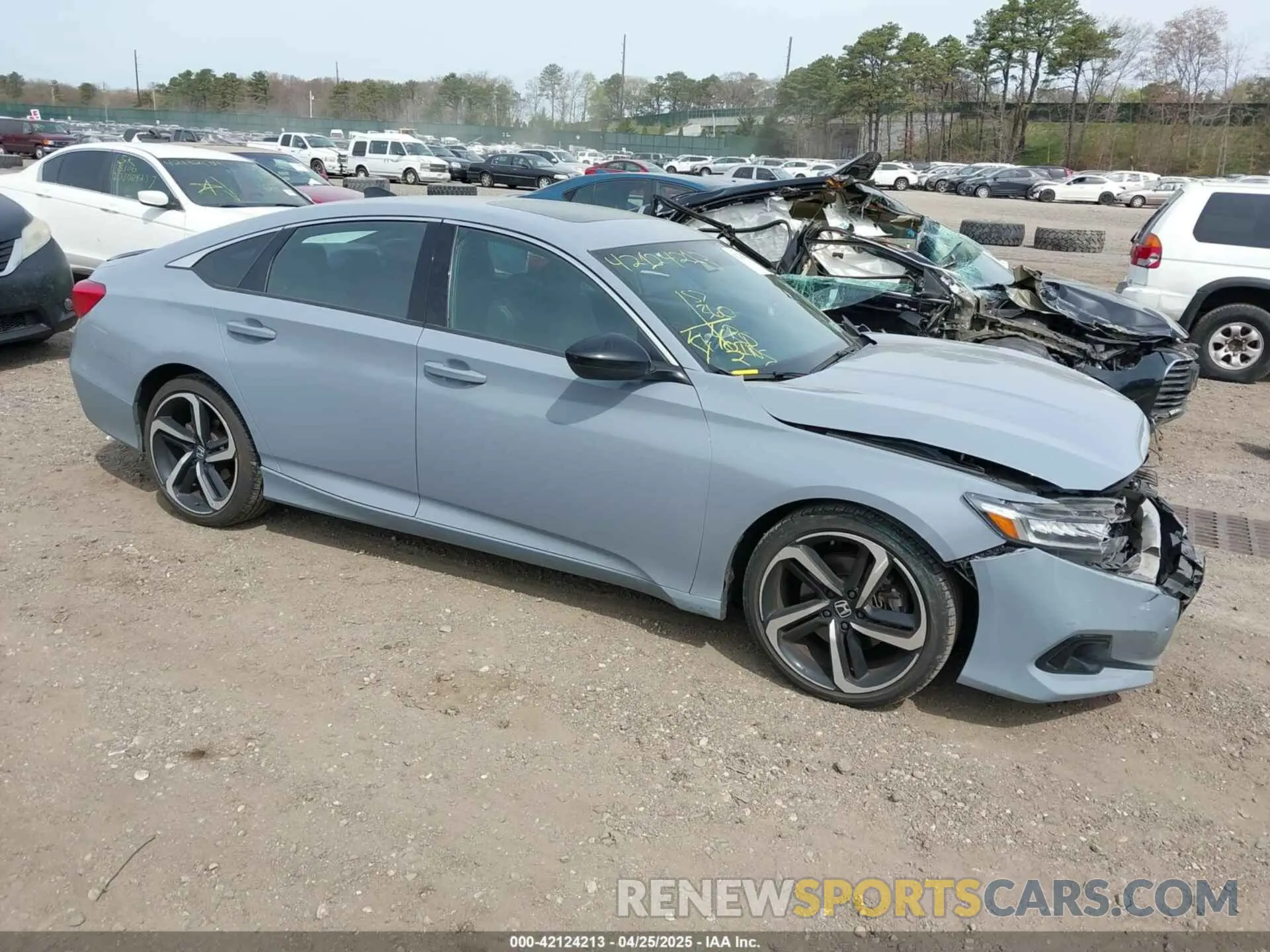 1 Photograph of a damaged car 1HGCV2F34MA018675 HONDA ACCORD 2021