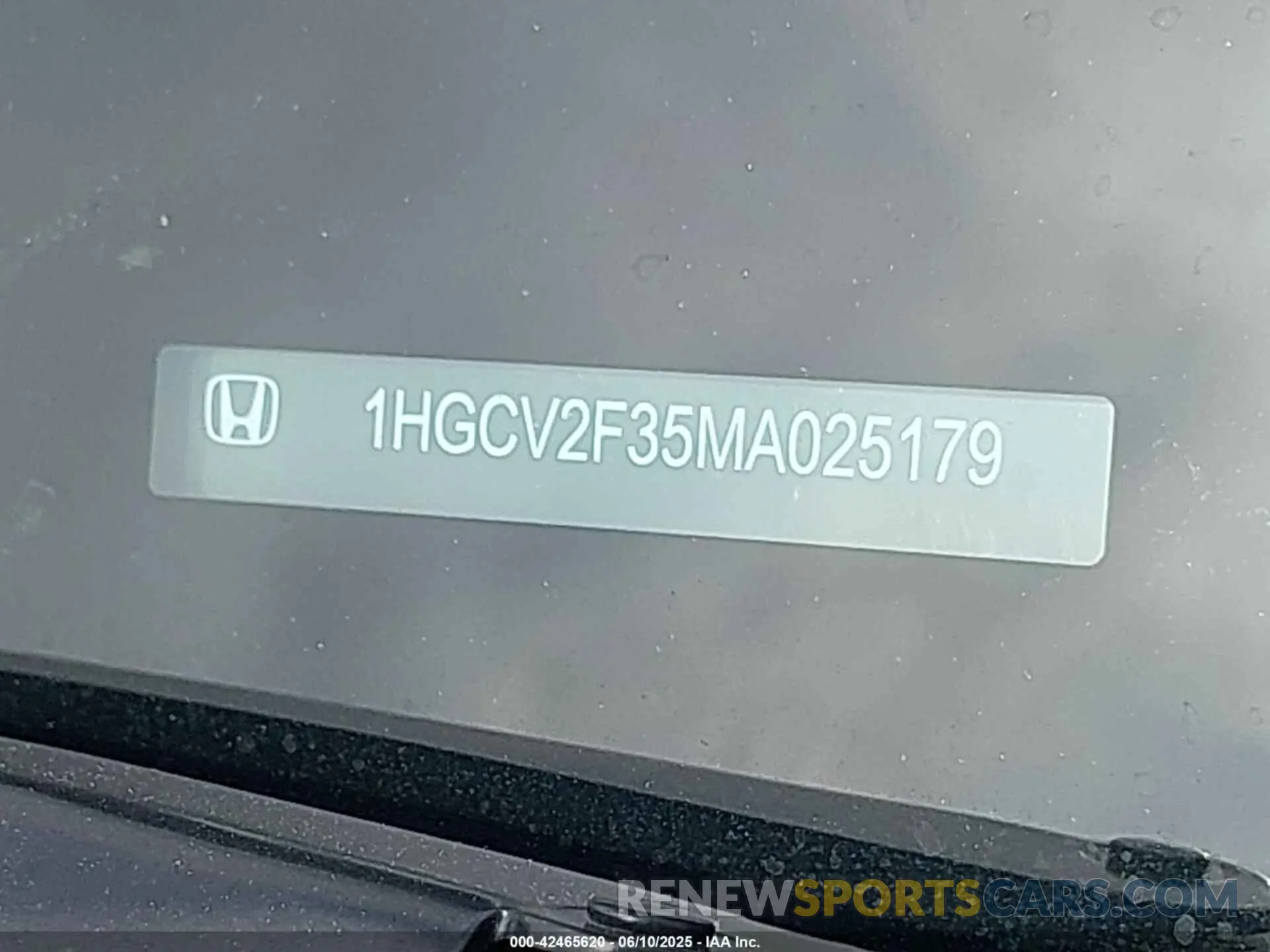 9 Photograph of a damaged car 1HGCV2F35MA025179 HONDA ACCORD 2021