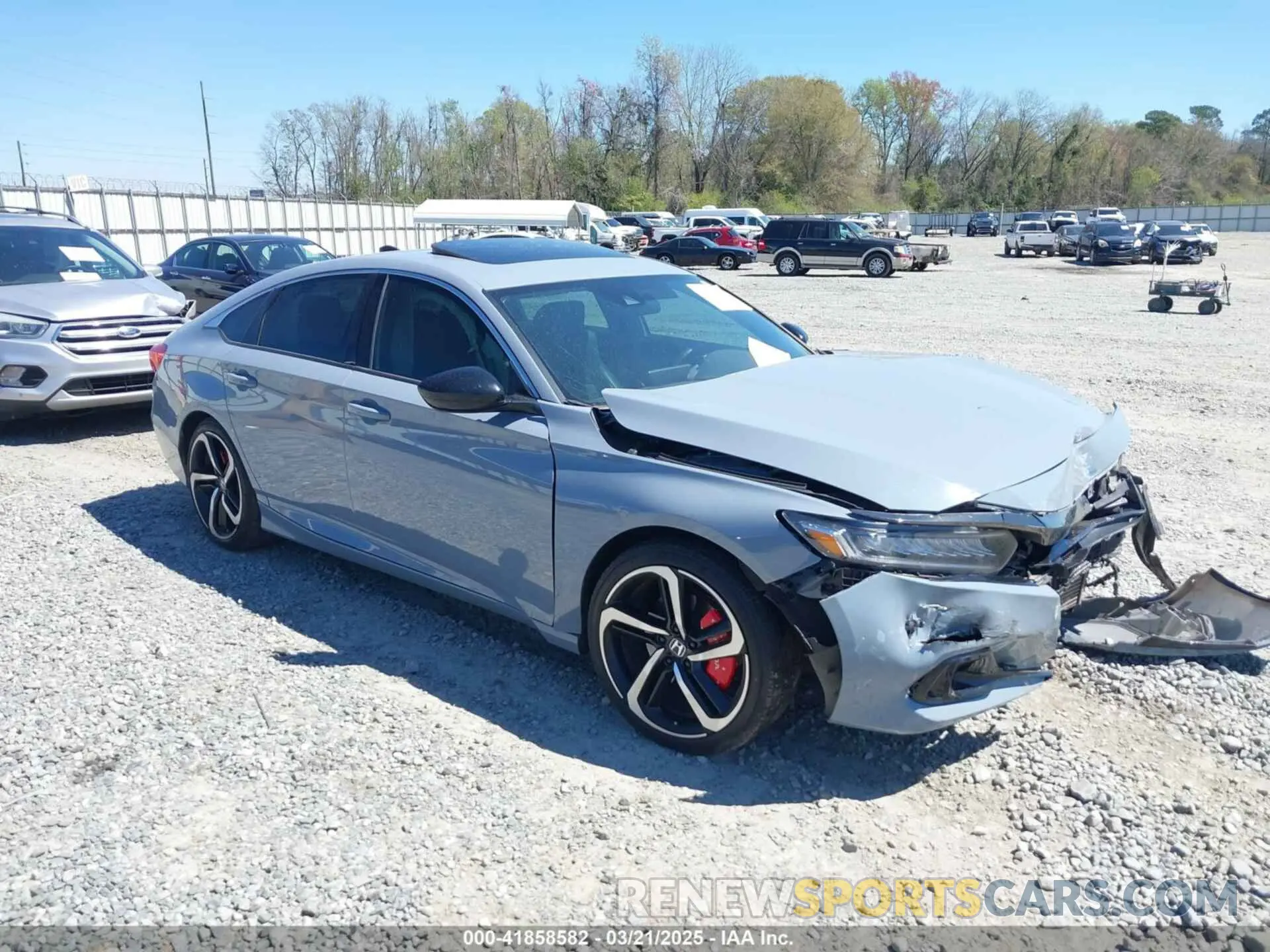 1 Photograph of a damaged car 1HGCV2F37MA016225 HONDA ACCORD 2021