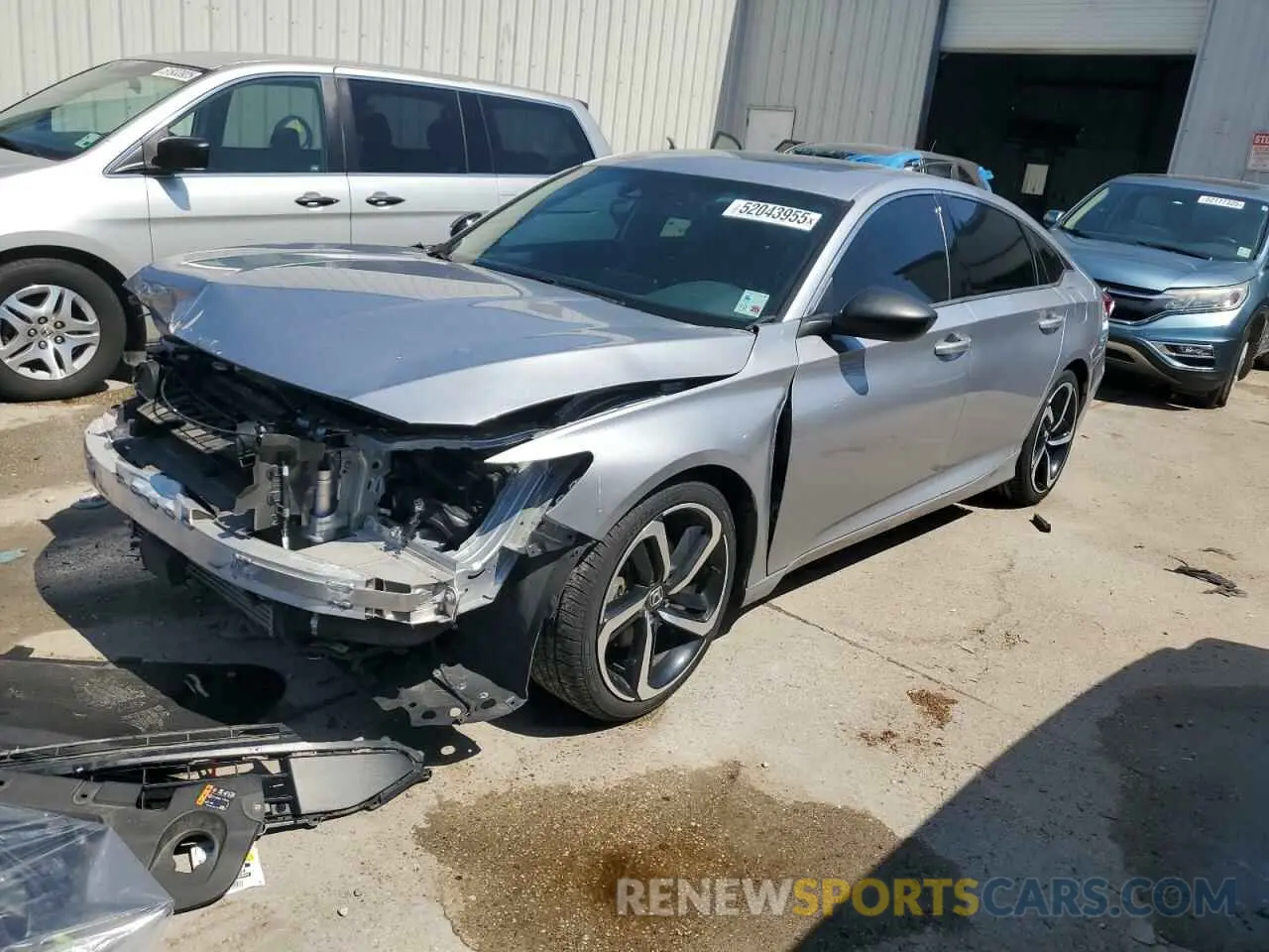 1 Photograph of a damaged car 1HGCV2F37MA025314 HONDA ACCORD 2021
