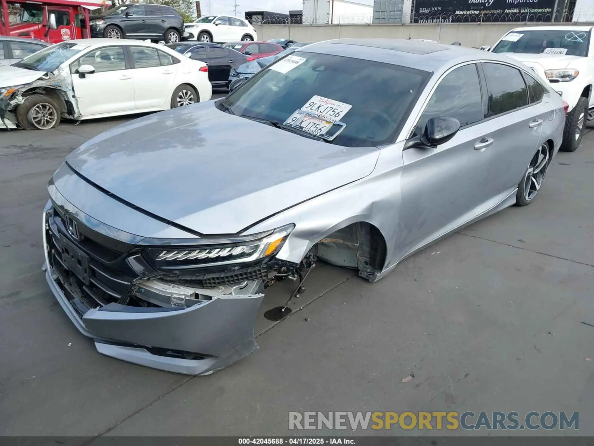 2 Фотография поврежденного автомобиля 1HGCV2F39MA016596 HONDA ACCORD 2021