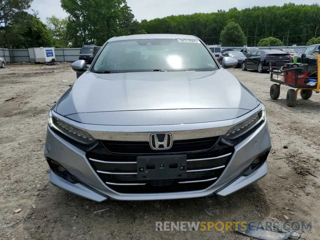 5 Photograph of a damaged car 1HGCV2F91MA001675 HONDA ACCORD 2021