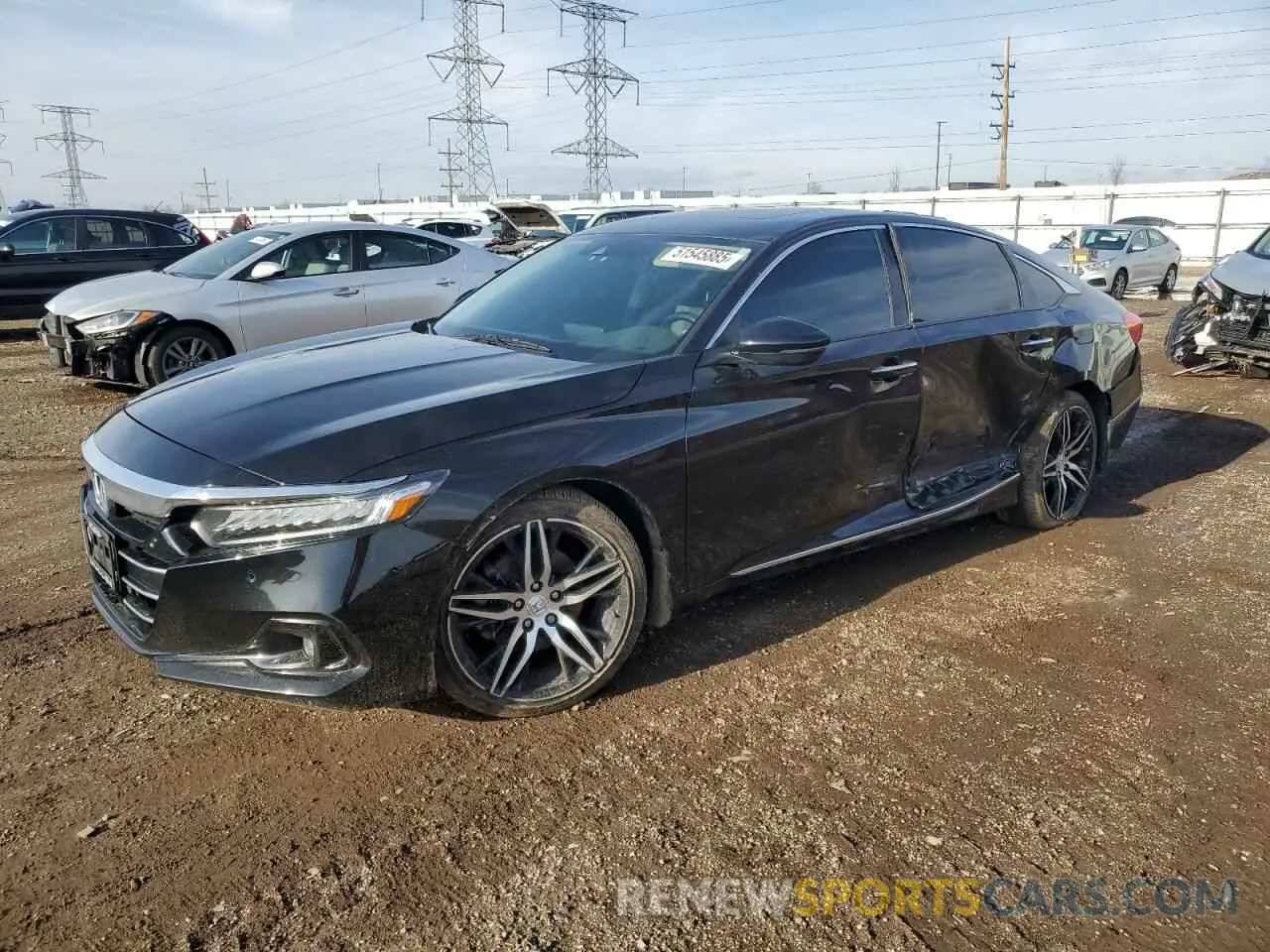 1 Photograph of a damaged car 1HGCV2F91MA010764 HONDA ACCORD 2021