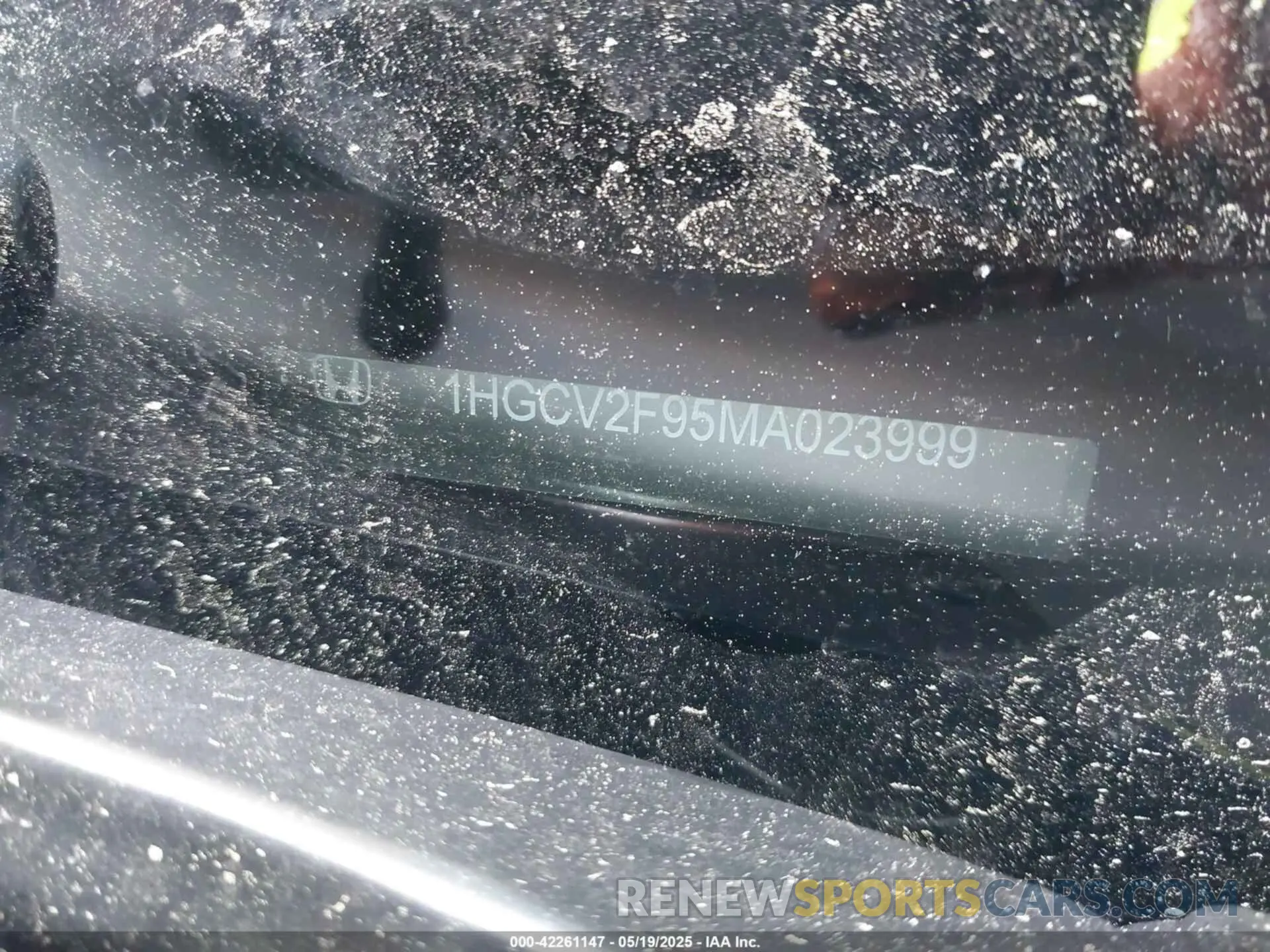 9 Photograph of a damaged car 1HGCV2F95MA023999 HONDA ACCORD 2021
