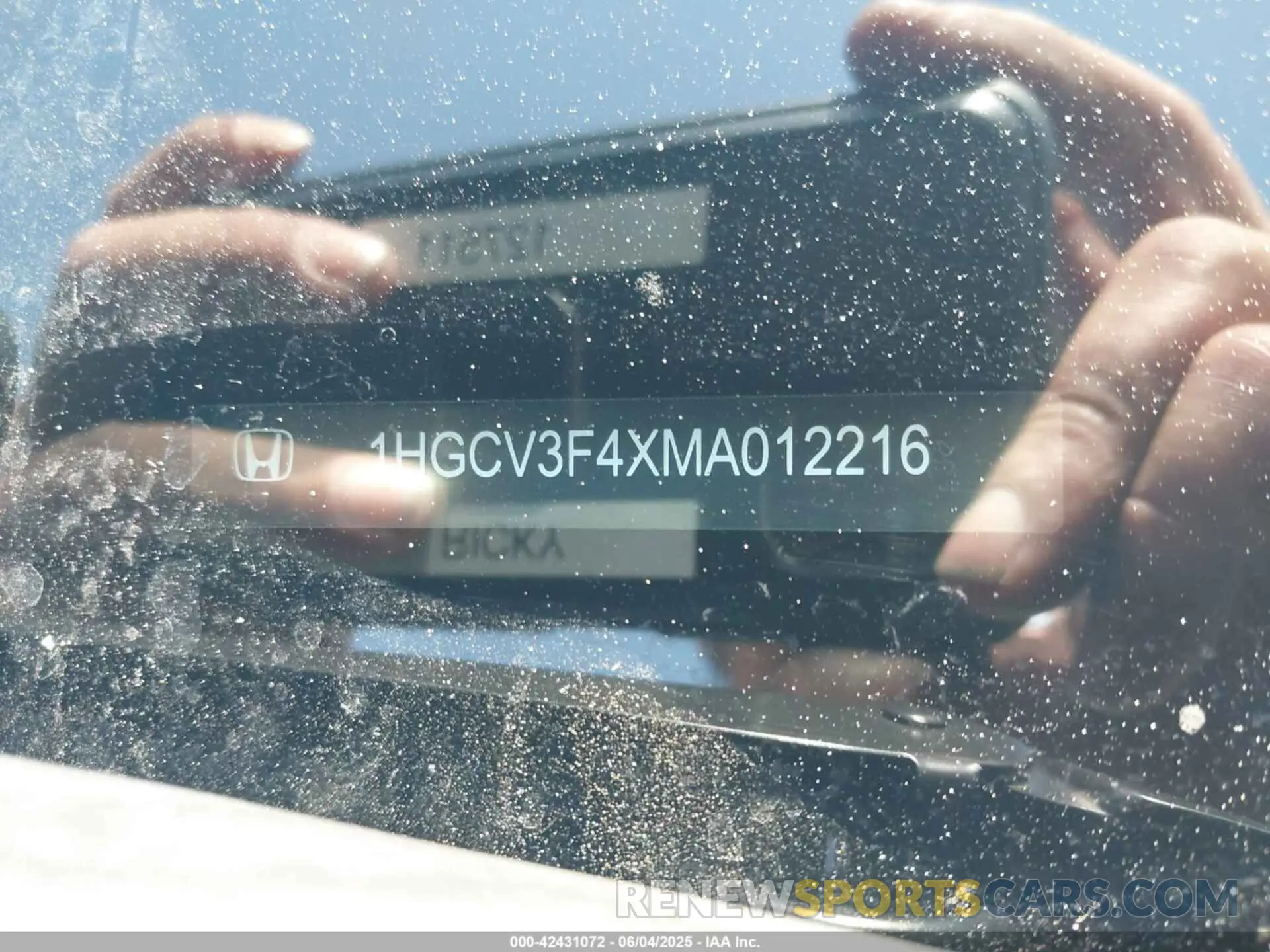 9 Фотография поврежденного автомобиля 1HGCV3F4XMA012216 HONDA ACCORD 2021