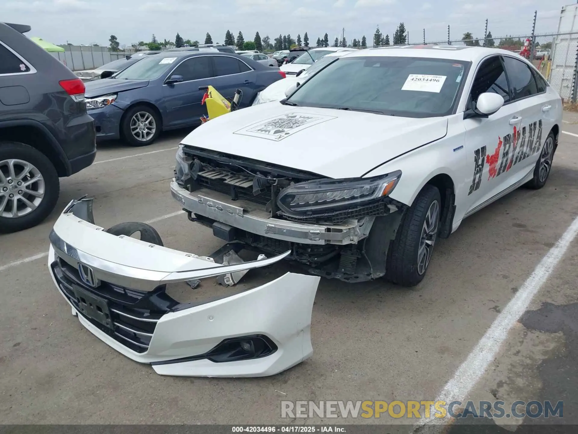 2 Фотография поврежденного автомобиля 1HGCV3F55MA012648 HONDA ACCORD 2021