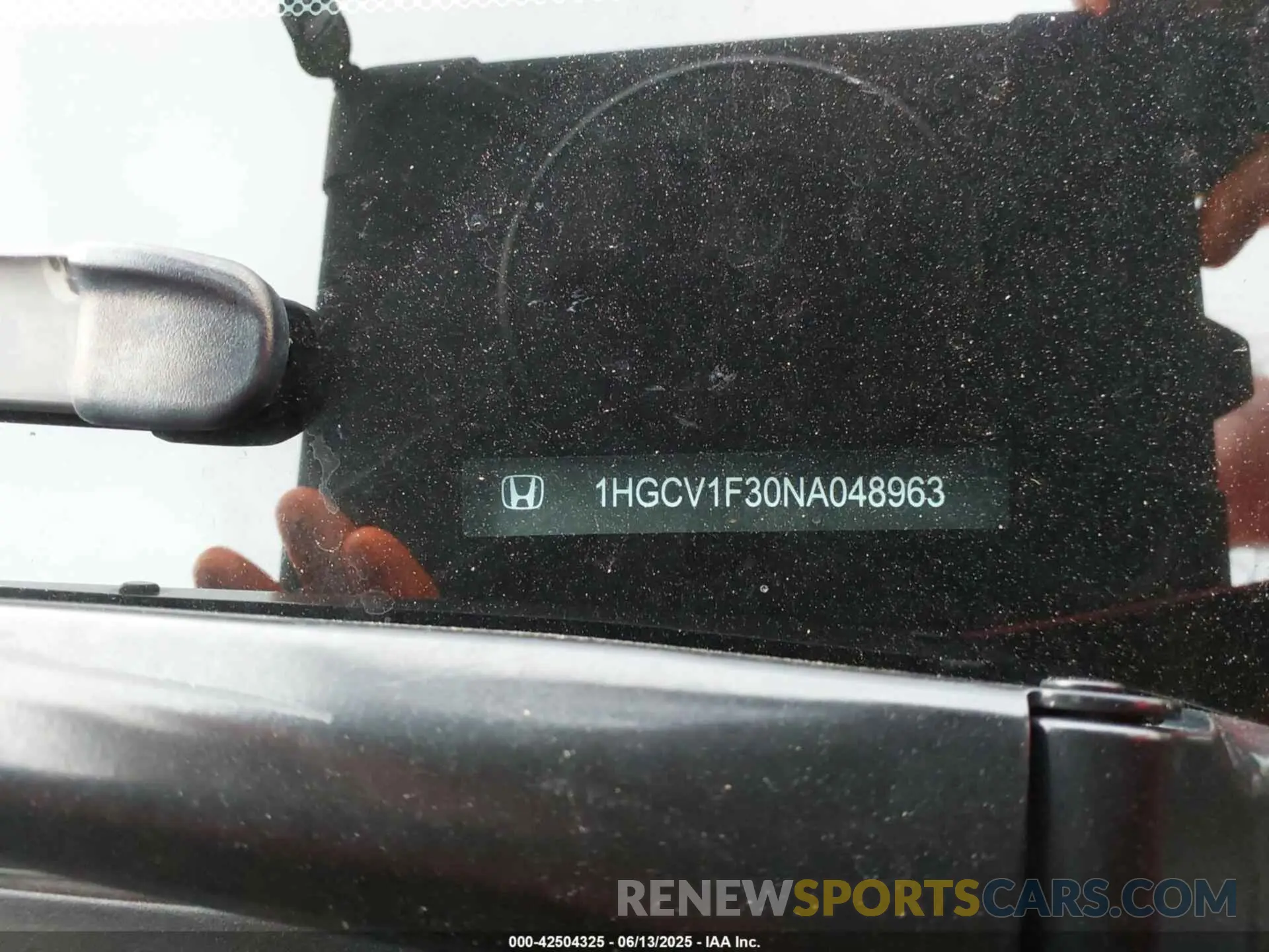 9 Photograph of a damaged car 1HGCV1F30NA048963 HONDA ACCORD 2022