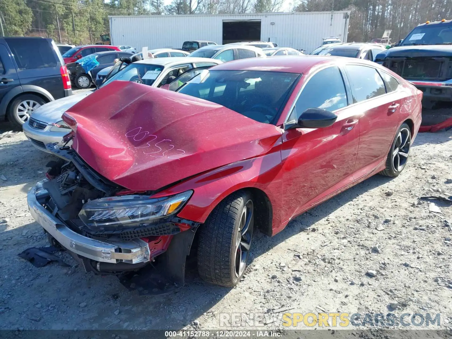 2 Photograph of a damaged car 1HGCV1F31NA003532 HONDA ACCORD 2022