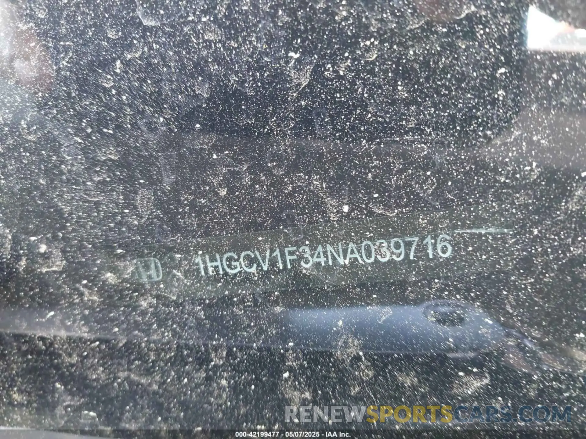 9 Фотография поврежденного автомобиля 1HGCV1F34NA039716 HONDA ACCORD 2022