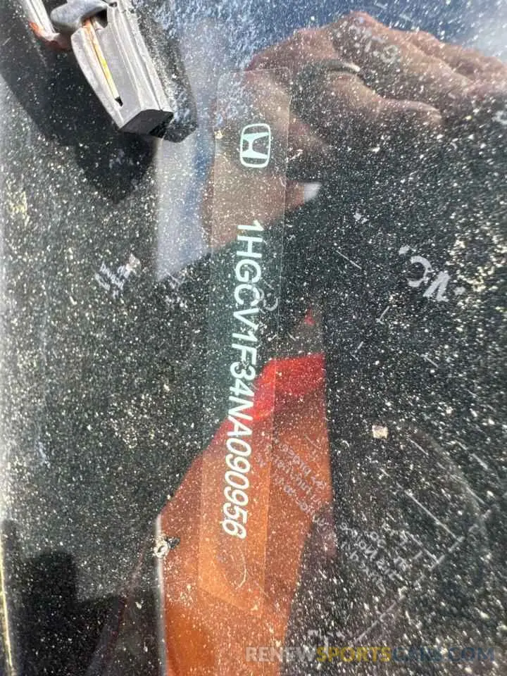 14 Photograph of a damaged car 1HGCV1F34NA090956 HONDA ACCORD 2022