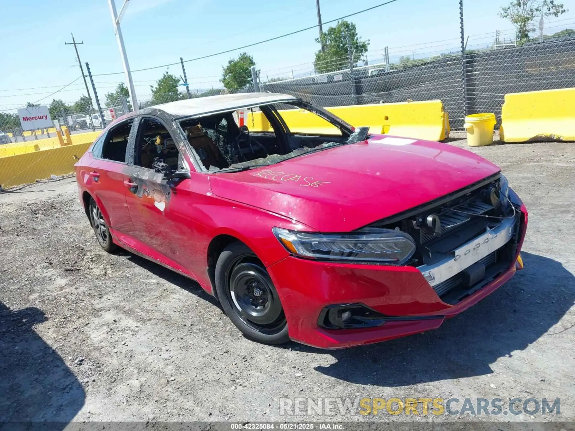 1 Photograph of a damaged car 1HGCV1F35NA030040 HONDA ACCORD 2022