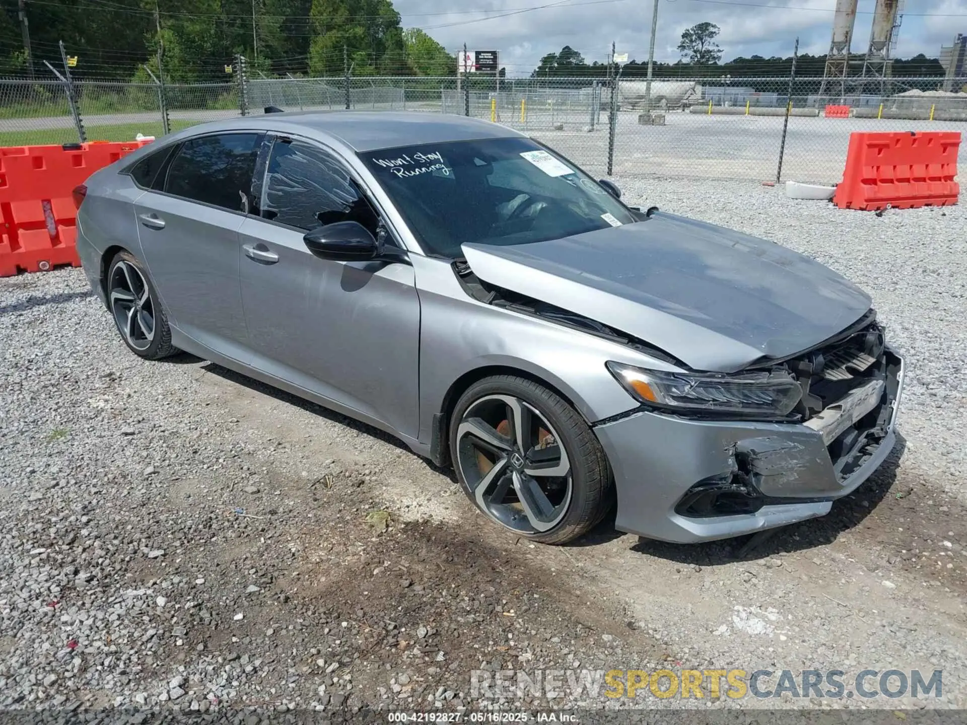 1 Photograph of a damaged car 1HGCV1F37NA043372 HONDA ACCORD 2022