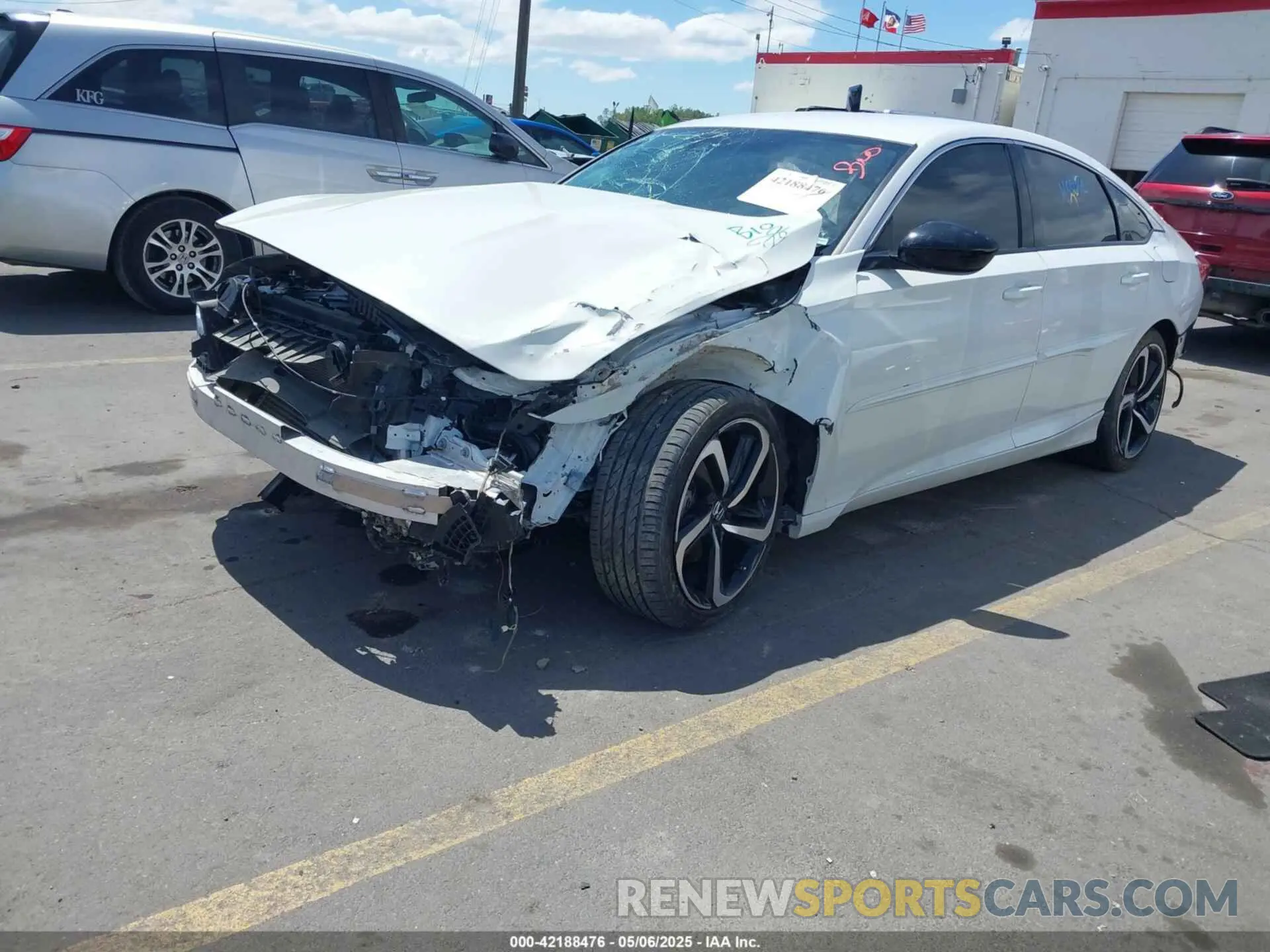 2 Фотография поврежденного автомобиля 1HGCV1F37NA078395 HONDA ACCORD 2022