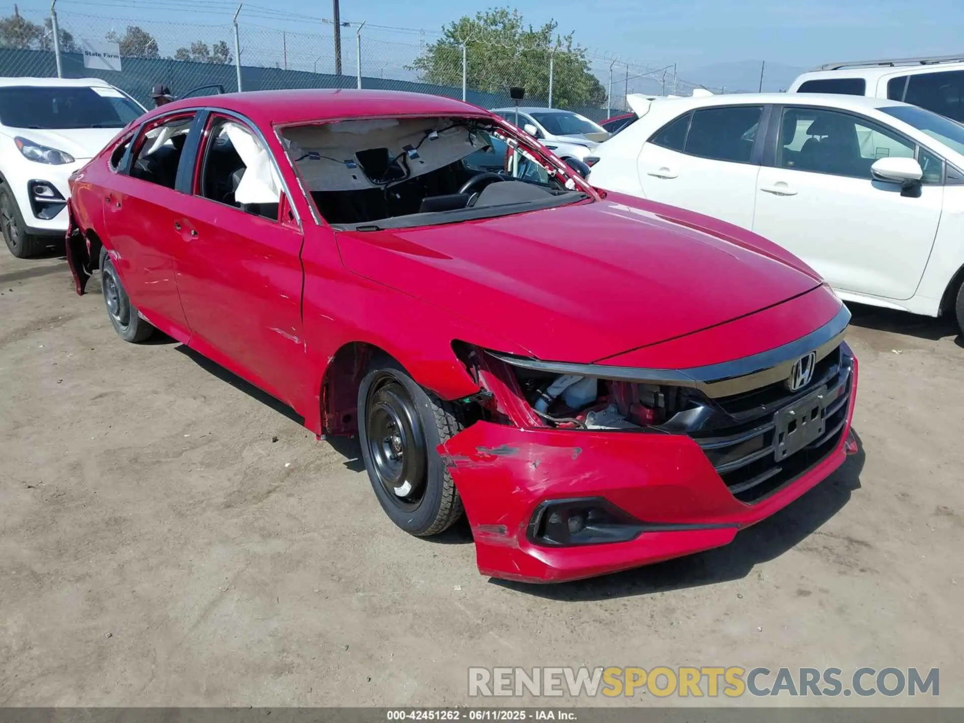 1 Фотография поврежденного автомобиля 1HGCV1F38NA018609 HONDA ACCORD 2022