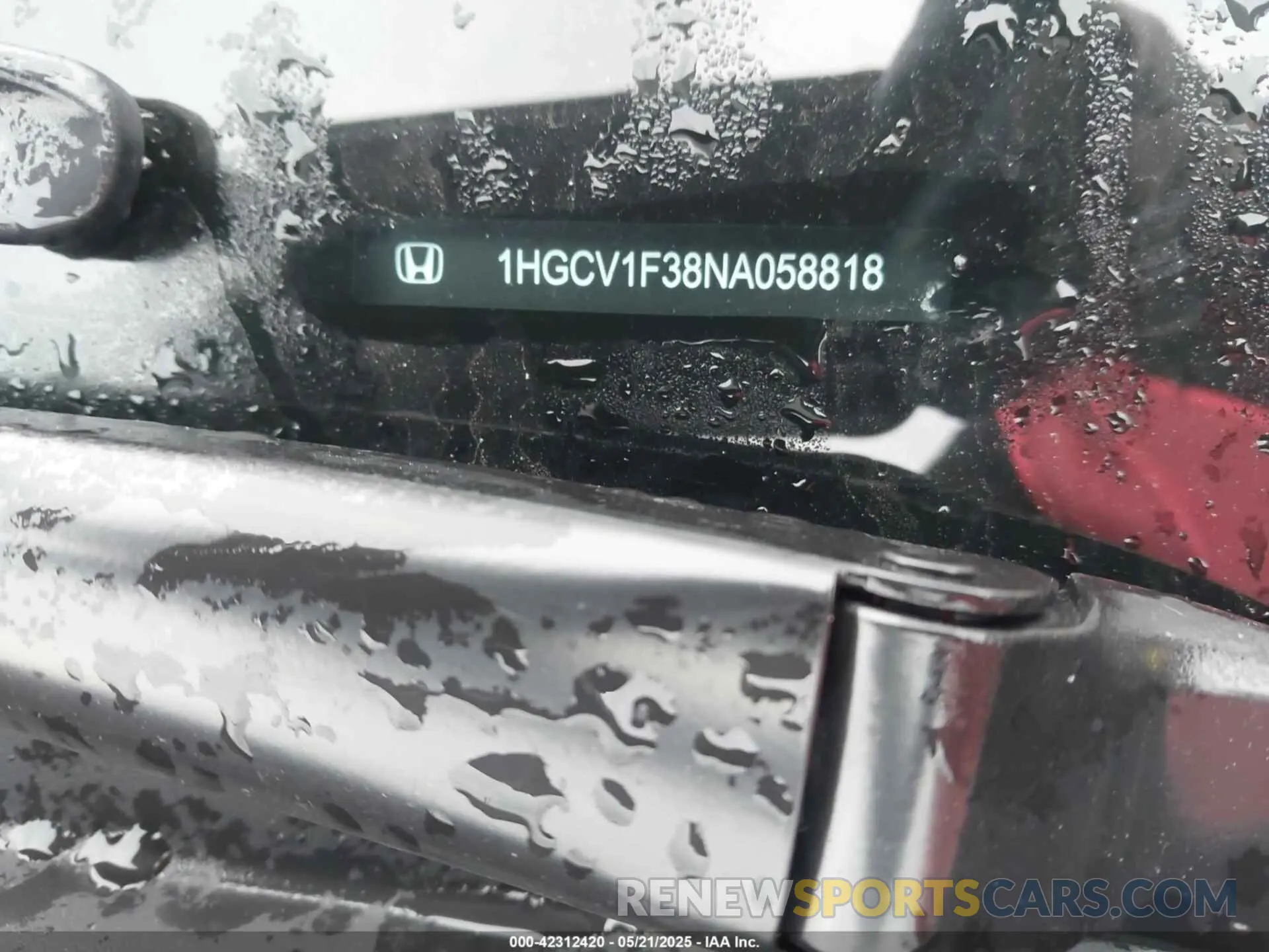 9 Фотография поврежденного автомобиля 1HGCV1F38NA058818 HONDA ACCORD 2022