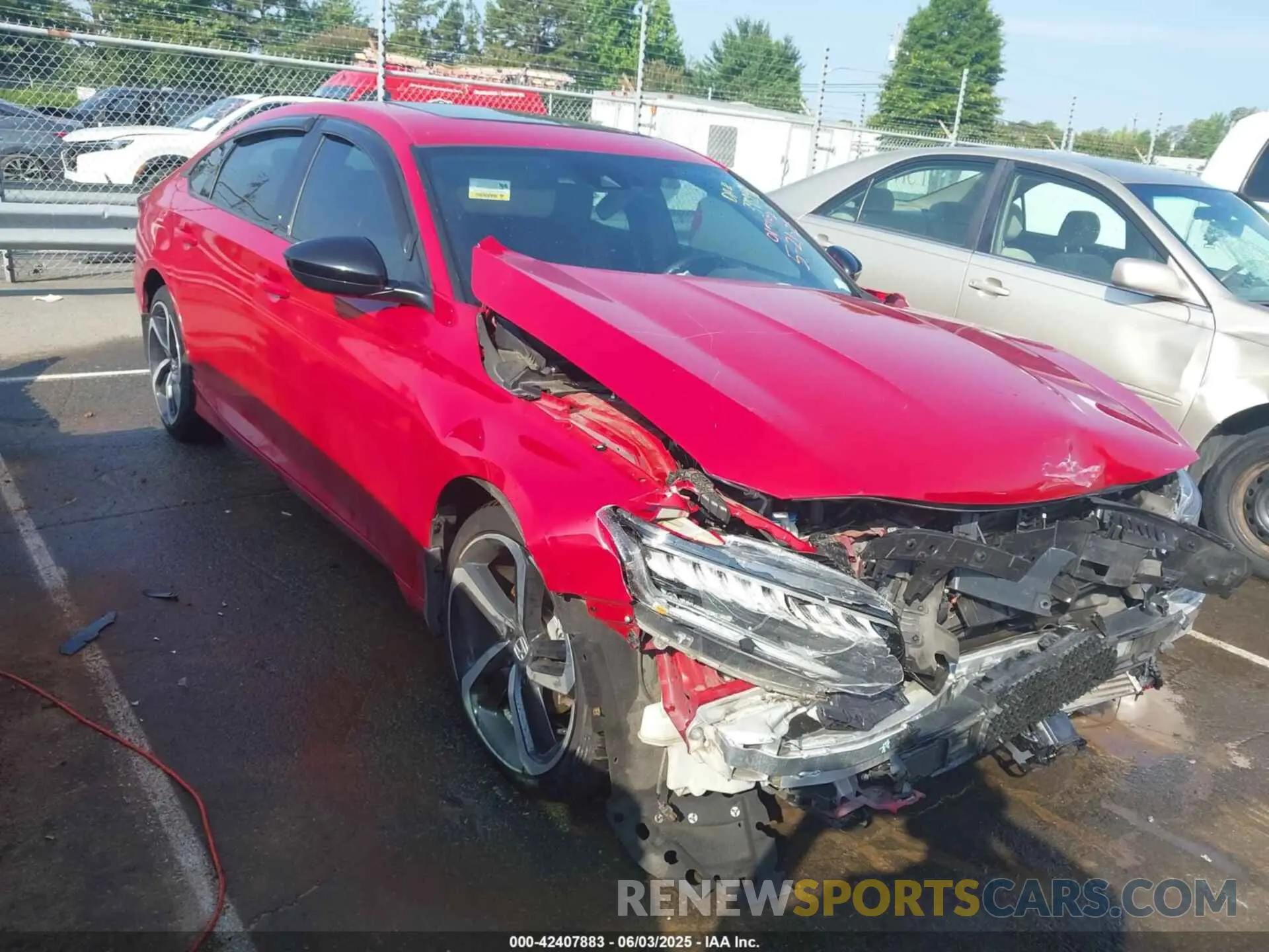 1 Photograph of a damaged car 1HGCV1F3XNA015792 HONDA ACCORD 2022