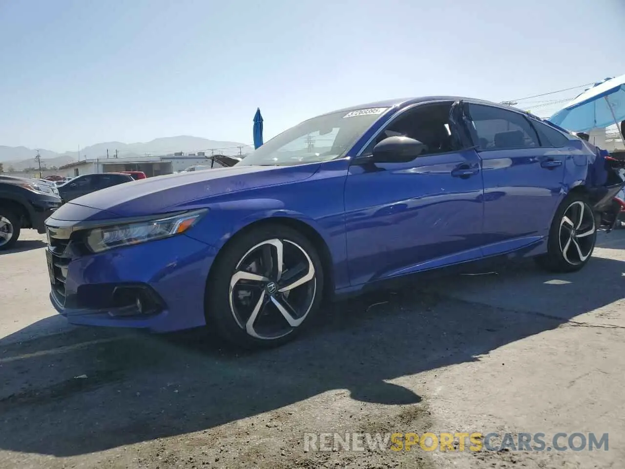 1 Photograph of a damaged car 1HGCV1F3XNA057394 HONDA ACCORD 2022