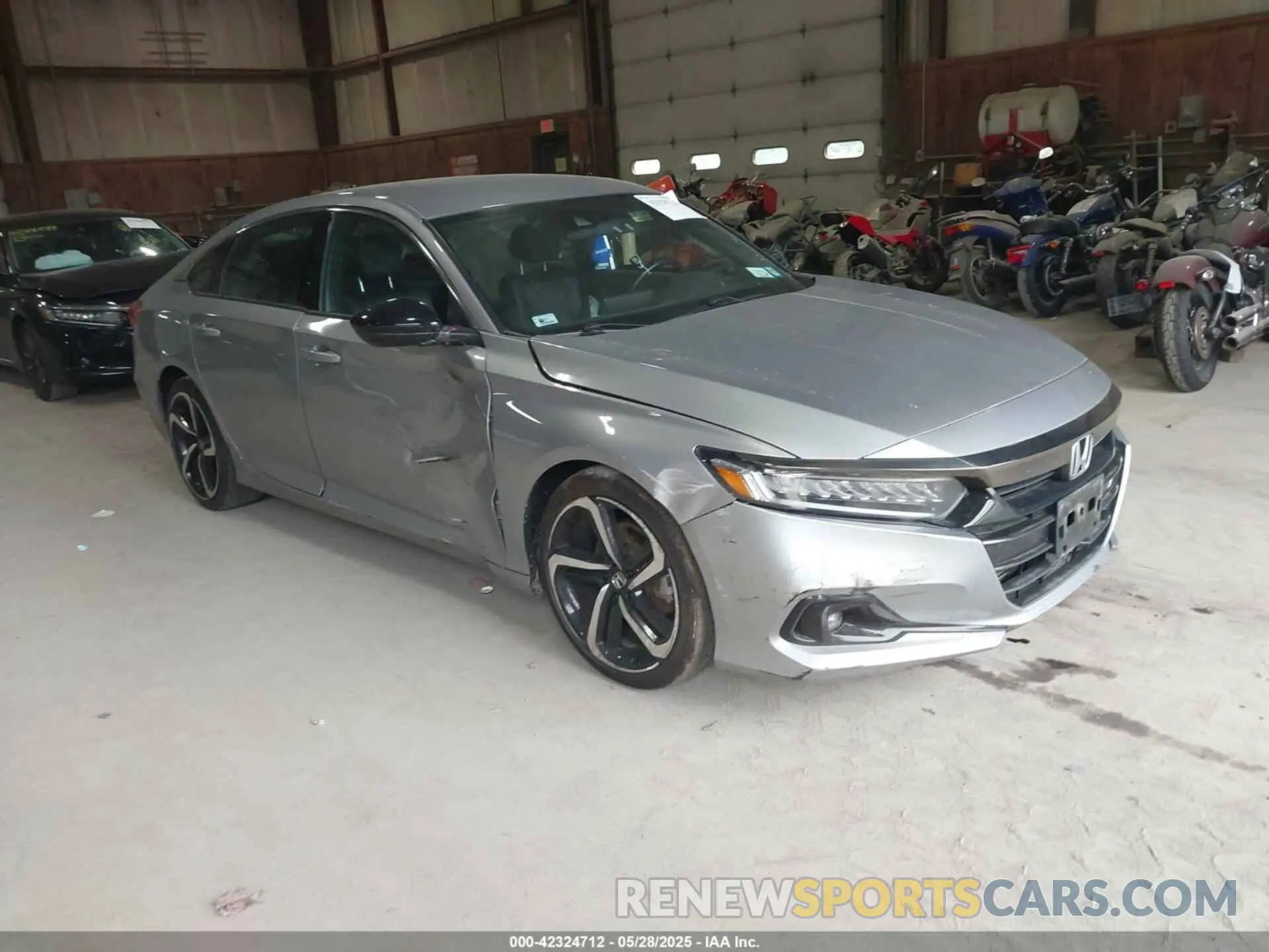 1 Photograph of a damaged car 1HGCV1F3XNA091349 HONDA ACCORD 2022