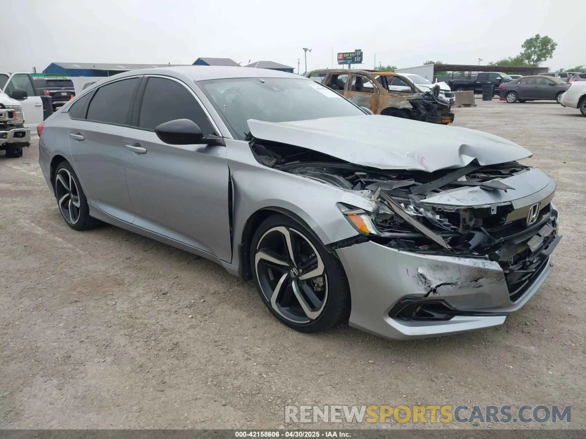 1 Photograph of a damaged car 1HGCV1F3XNA123880 HONDA ACCORD 2022