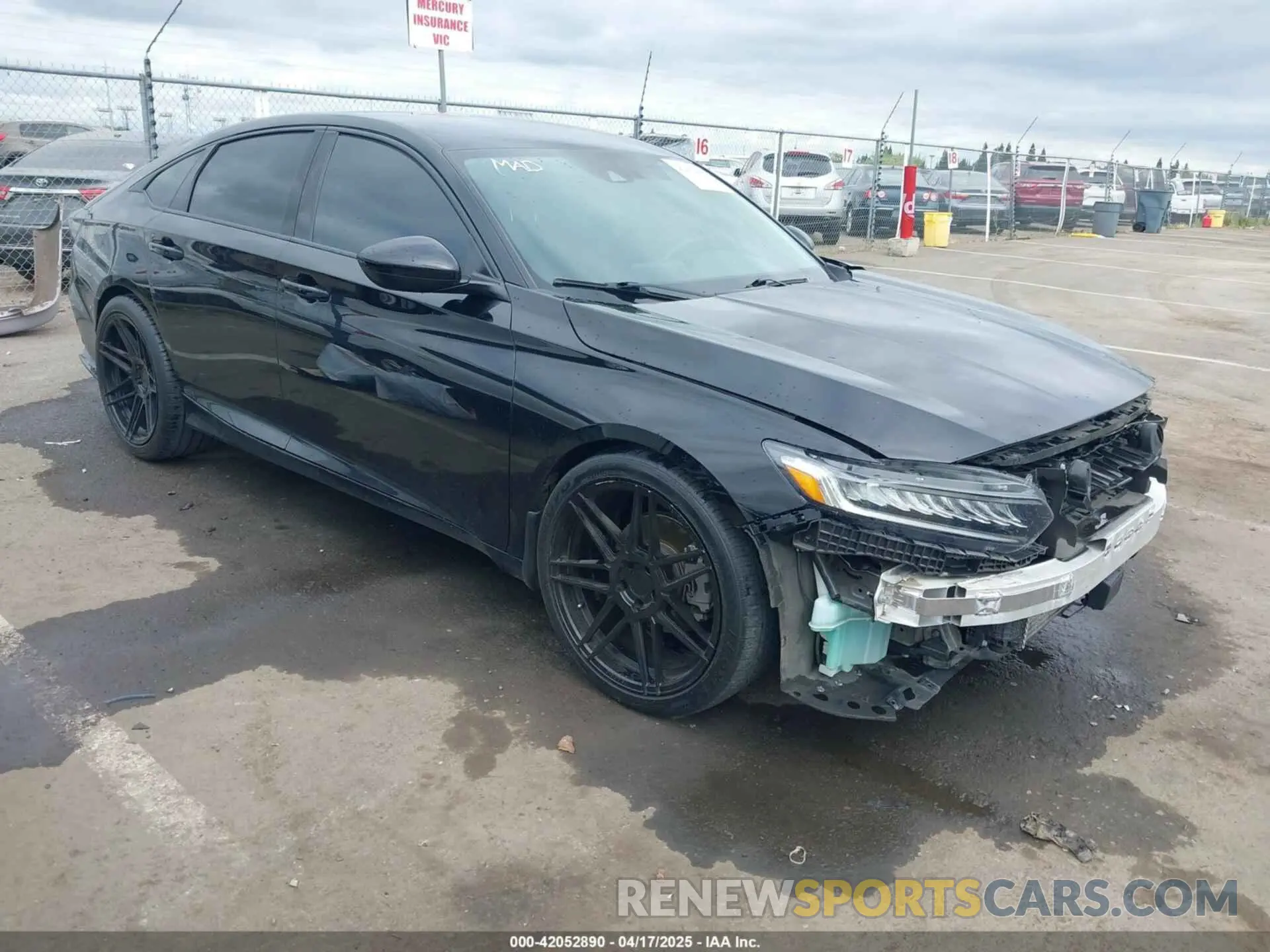 1 Photograph of a damaged car 1HGCV1F42NA014404 HONDA ACCORD 2022