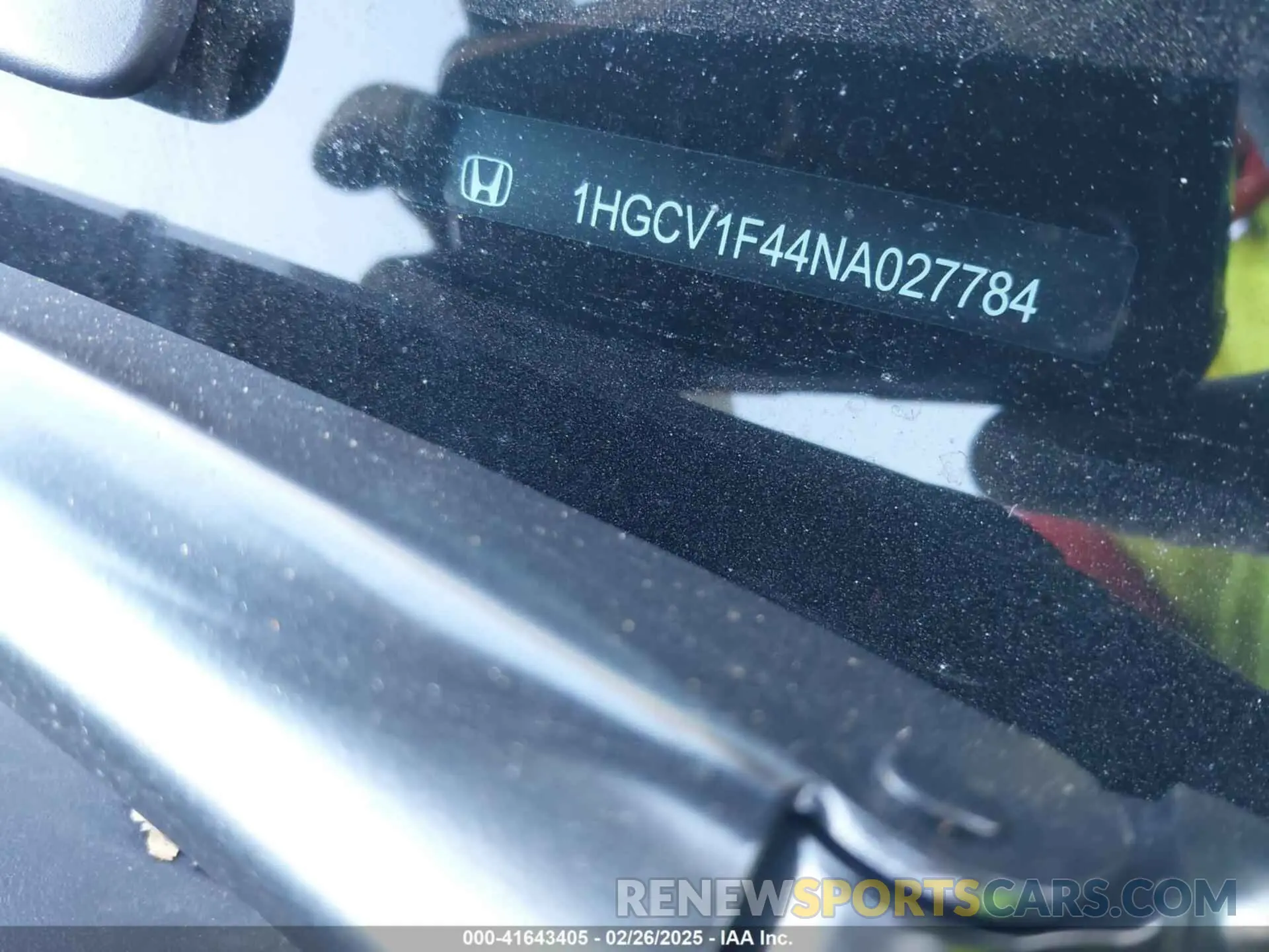 17 Photograph of a damaged car 1HGCV1F44NA027784 HONDA ACCORD 2022