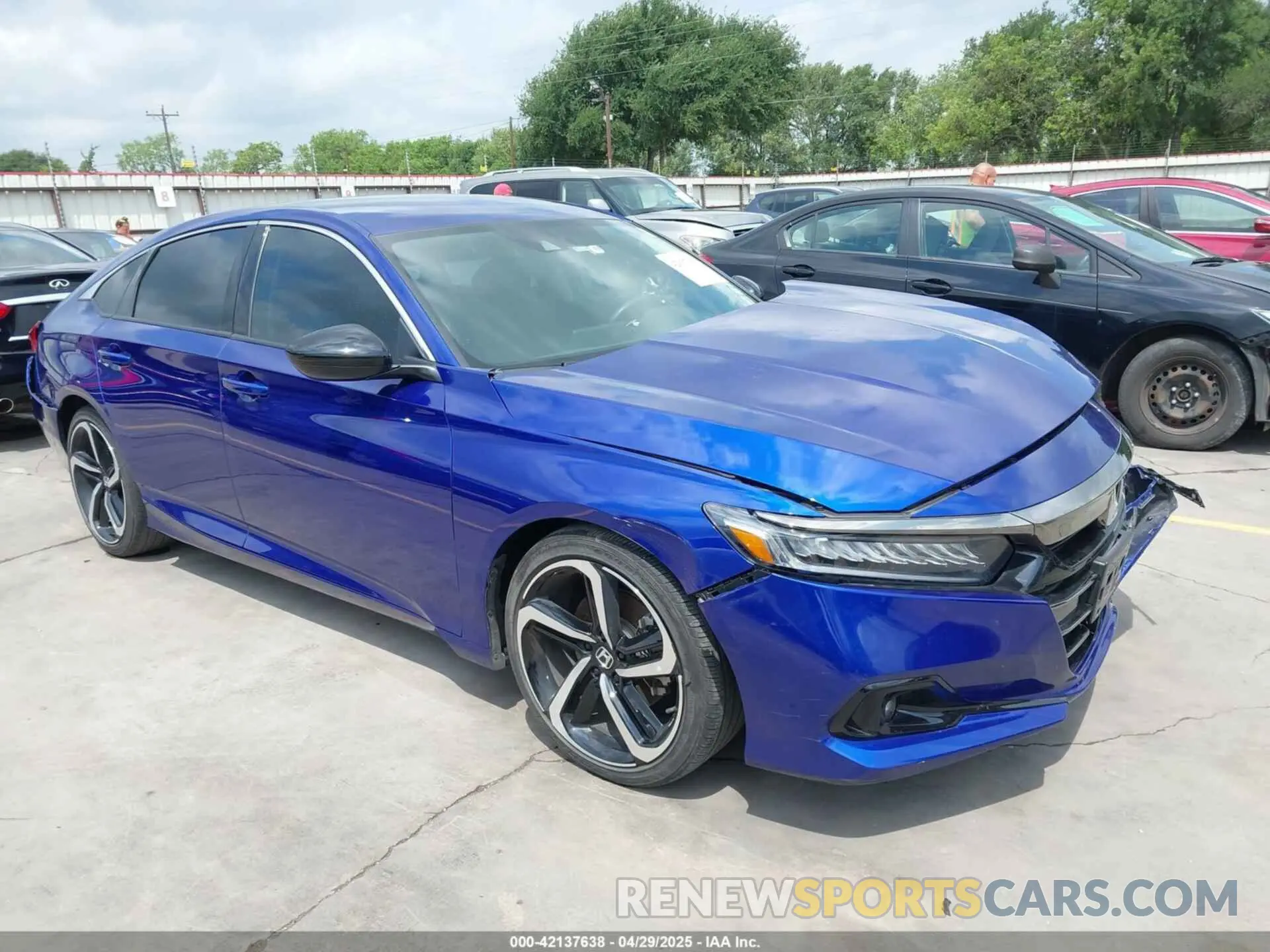 1 Photograph of a damaged car 1HGCV1F47NA022529 HONDA ACCORD 2022