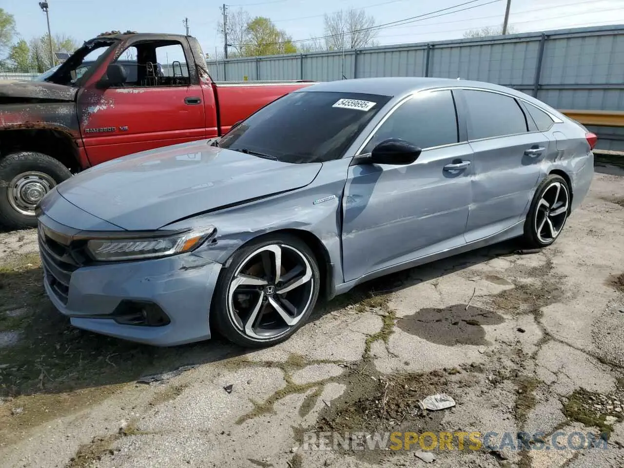 1 Photograph of a damaged car 1HGCV3F23NA043579 HONDA ACCORD 2022