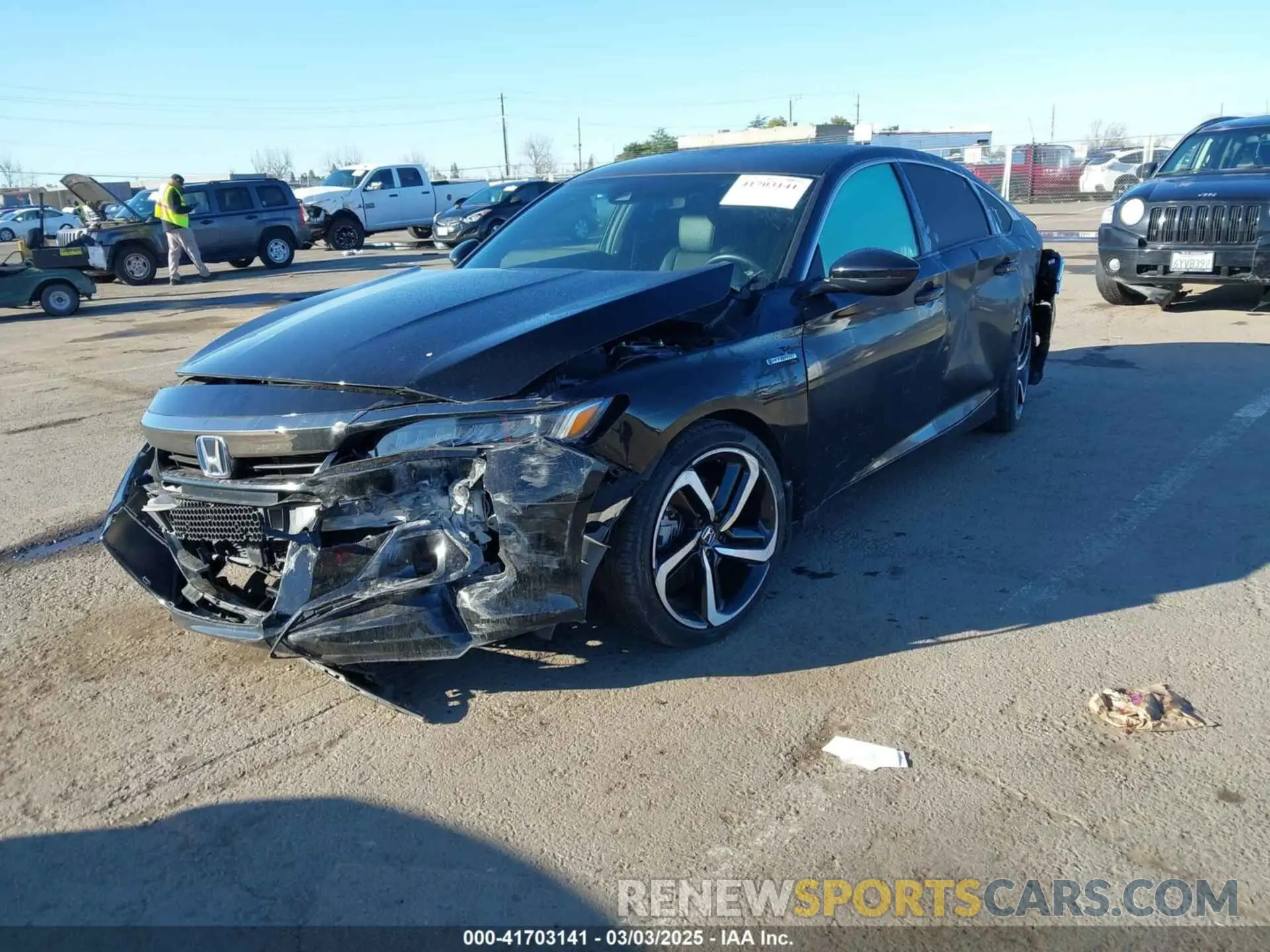 2 Фотография поврежденного автомобиля 1HGCV3F24NA010669 HONDA ACCORD 2022