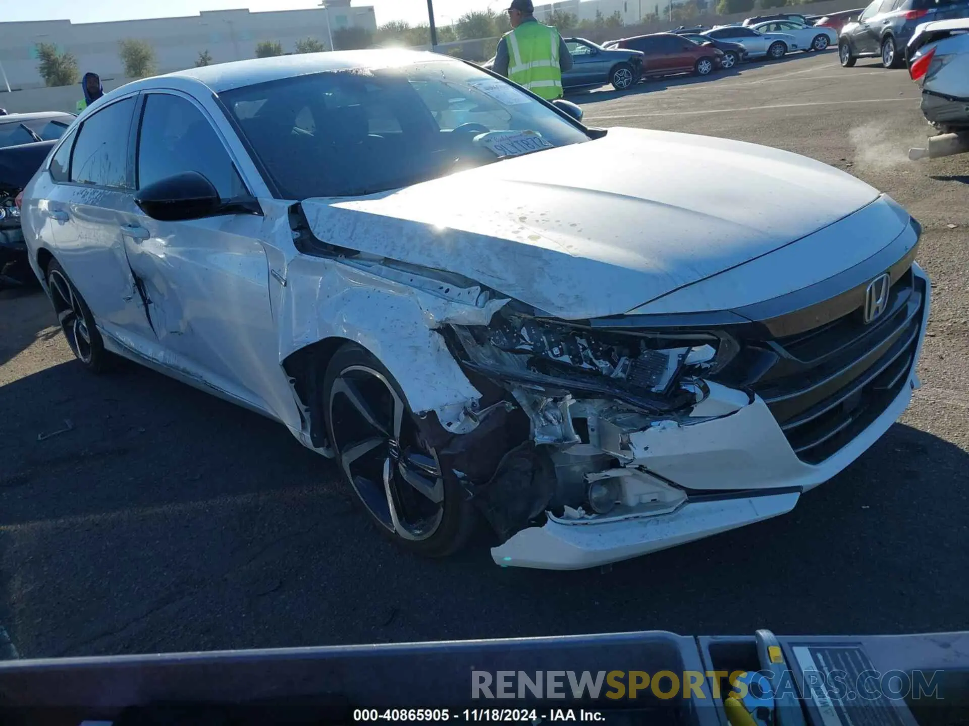 1 Photograph of a damaged car 1HGCV3F25NA020367 HONDA ACCORD 2022