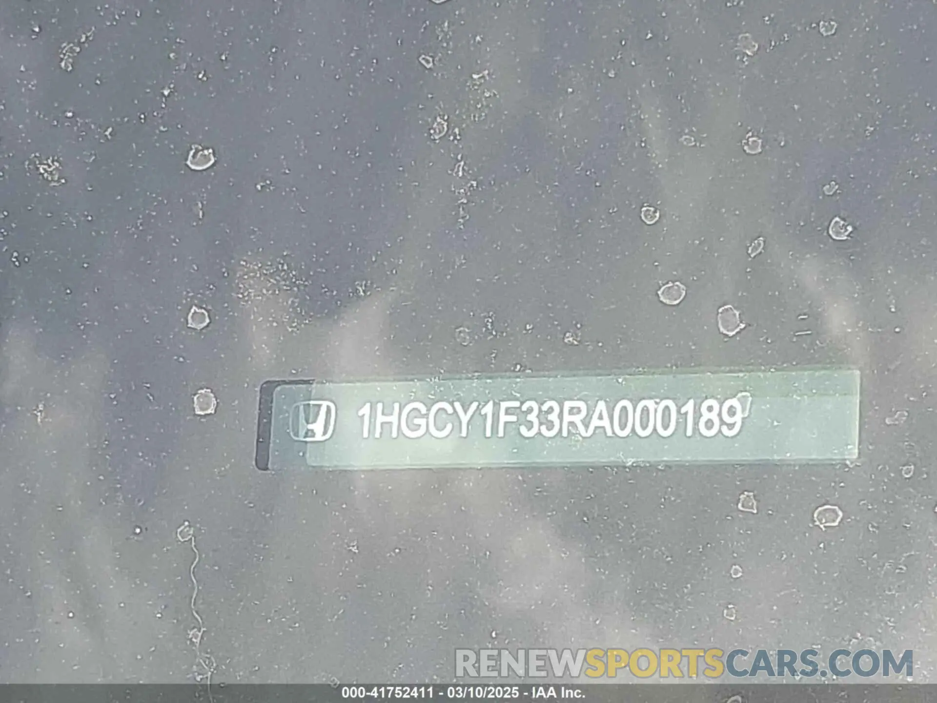 9 Photograph of a damaged car 1HGCY1F33RA000189 HONDA ACCORD 2024