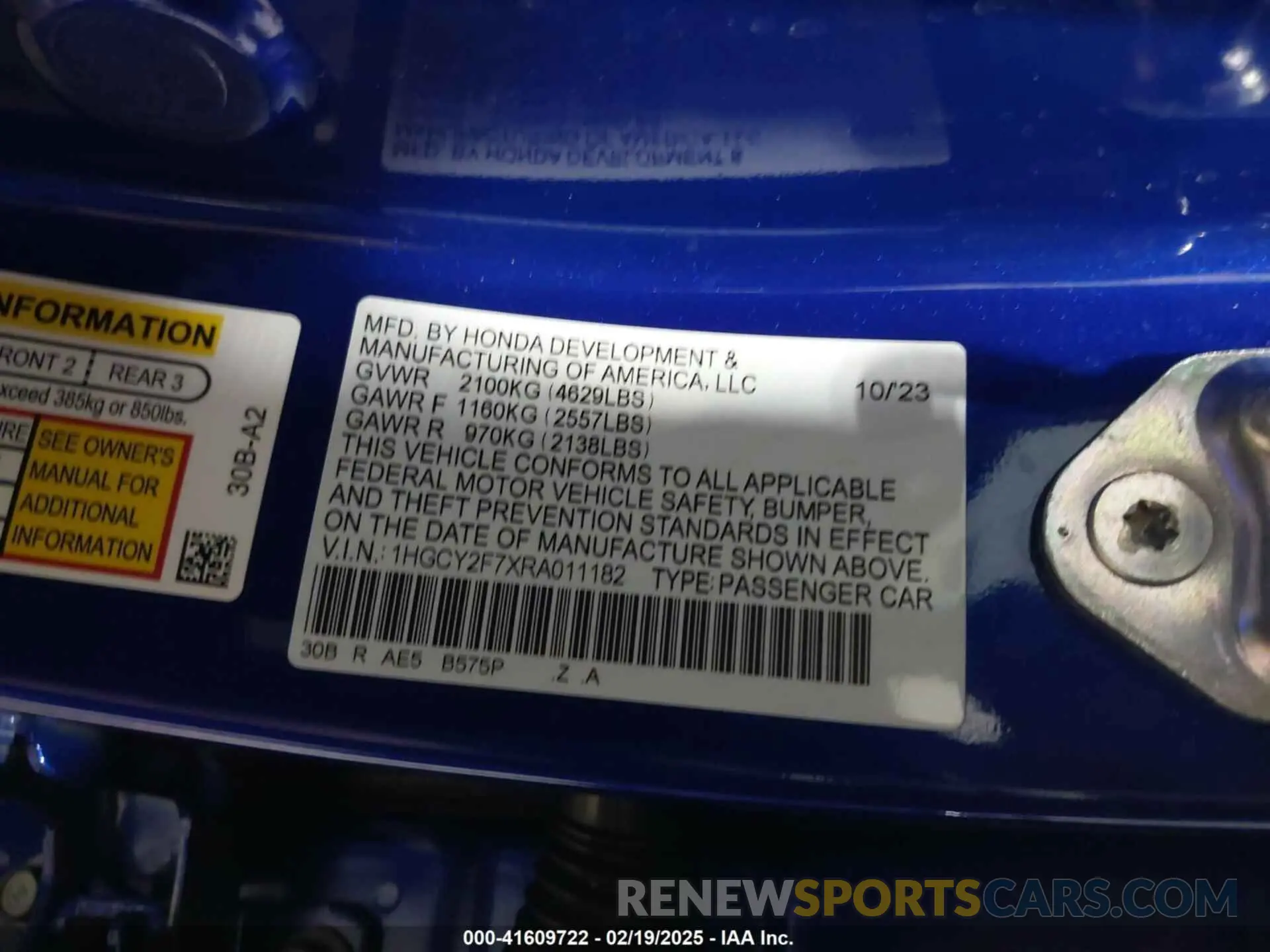 9 Фотография поврежденного автомобиля 1HGCY2F7XRA011182 HONDA ACCORD 2024