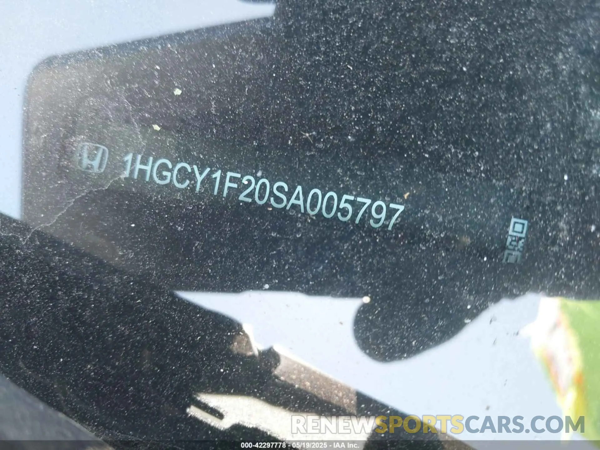 9 Photograph of a damaged car 1HGCY1F20SA005797 HONDA ACCORD 2025
