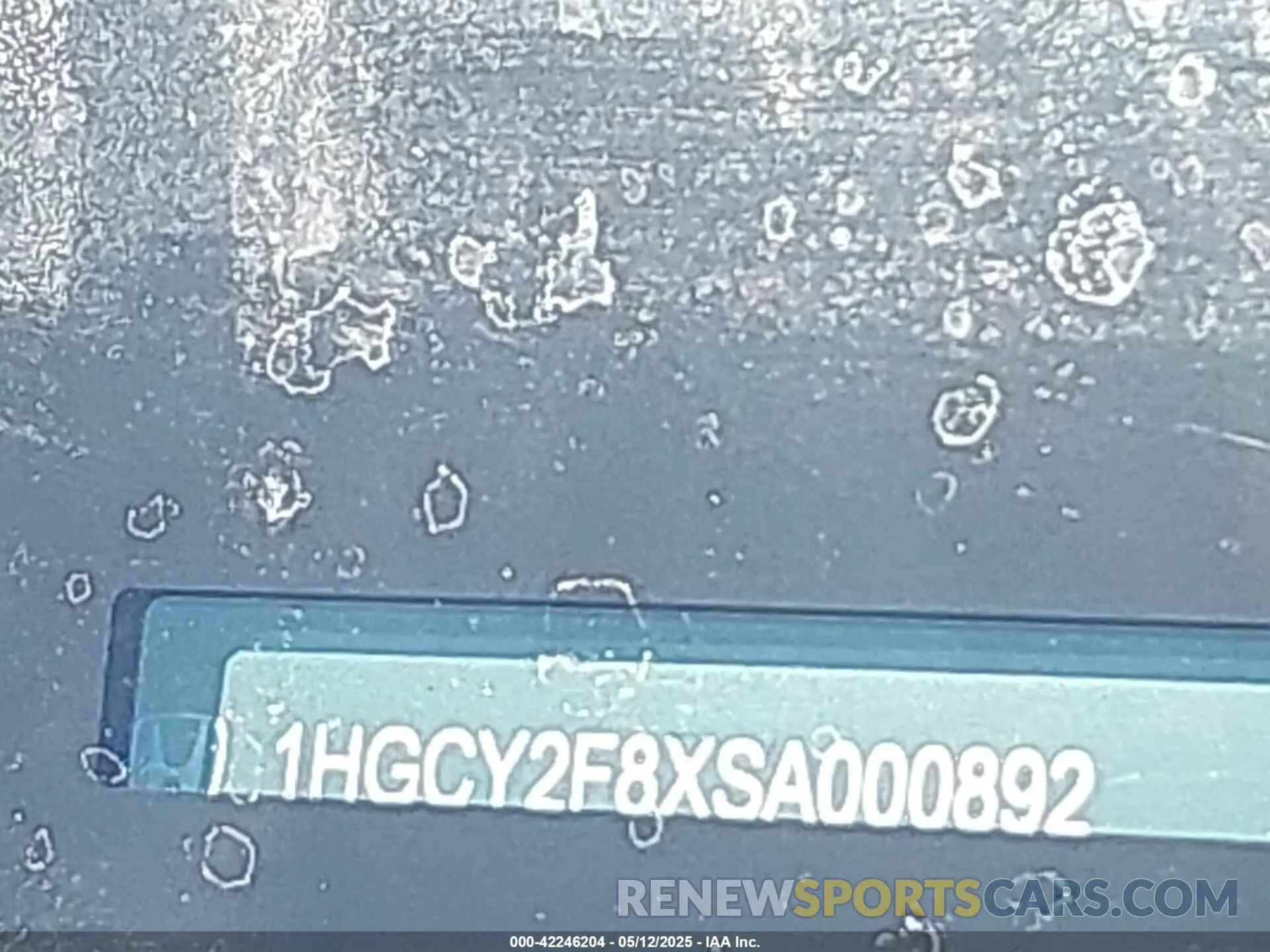 18 Photograph of a damaged car 1HGCY2F8XSA000892 HONDA ACCORD 2025