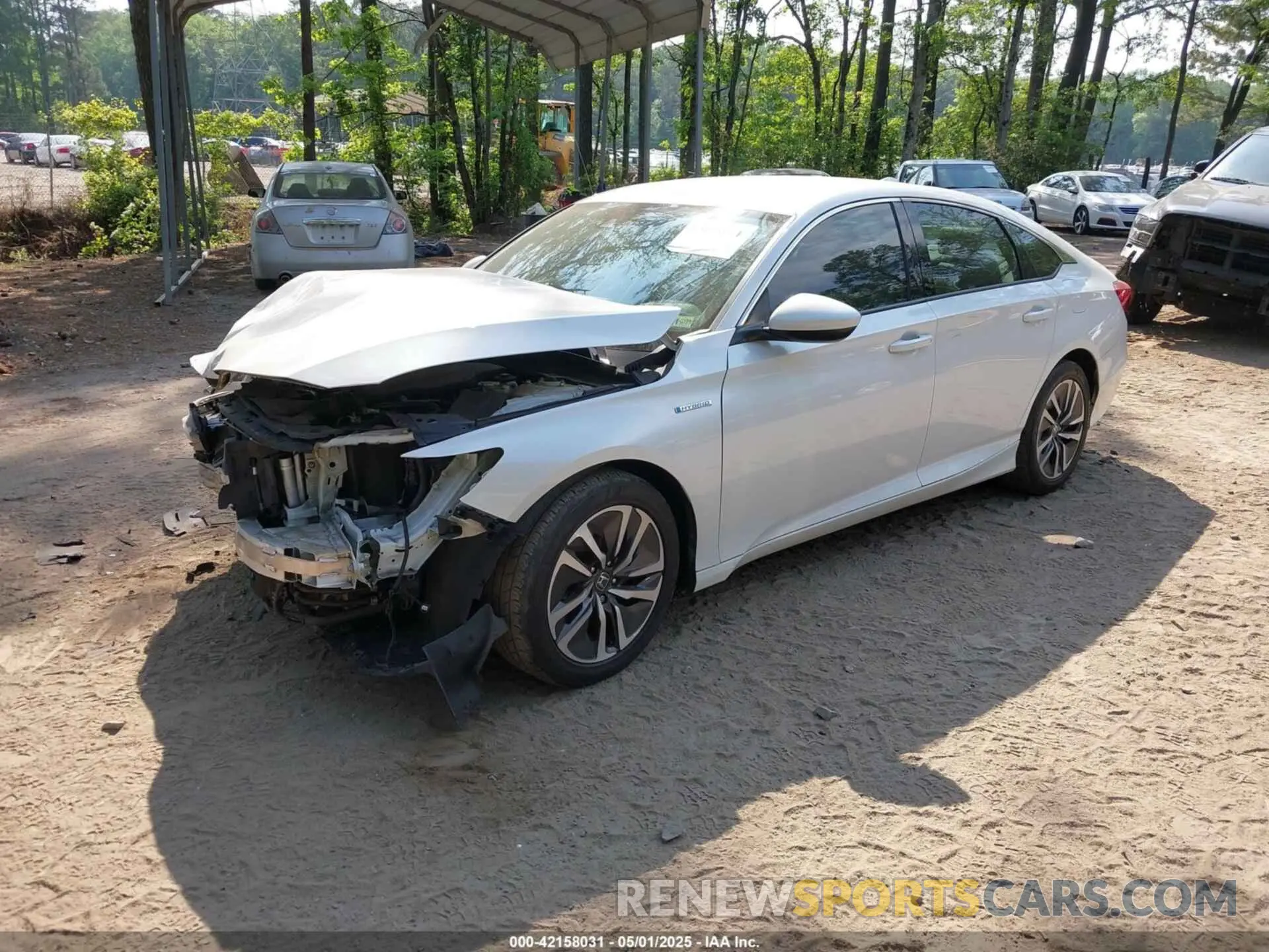 2 Photograph of a damaged car 1HGCV3F17KA003430 HONDA ACCORD HYBRID 2019
