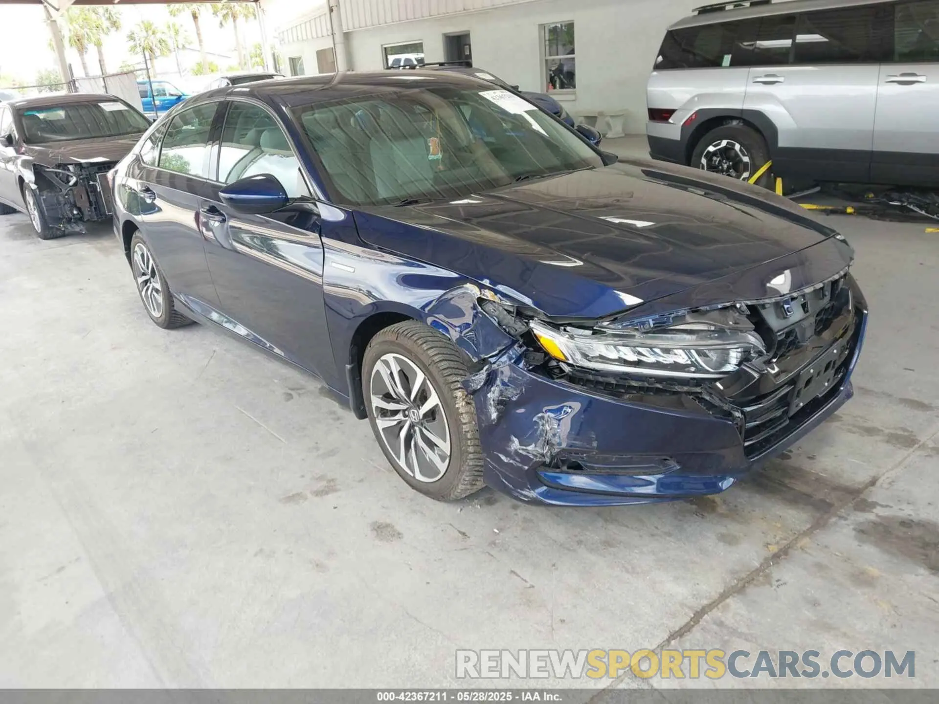 1 Photograph of a damaged car 1HGCV3F1XKA007293 HONDA ACCORD HYBRID 2019