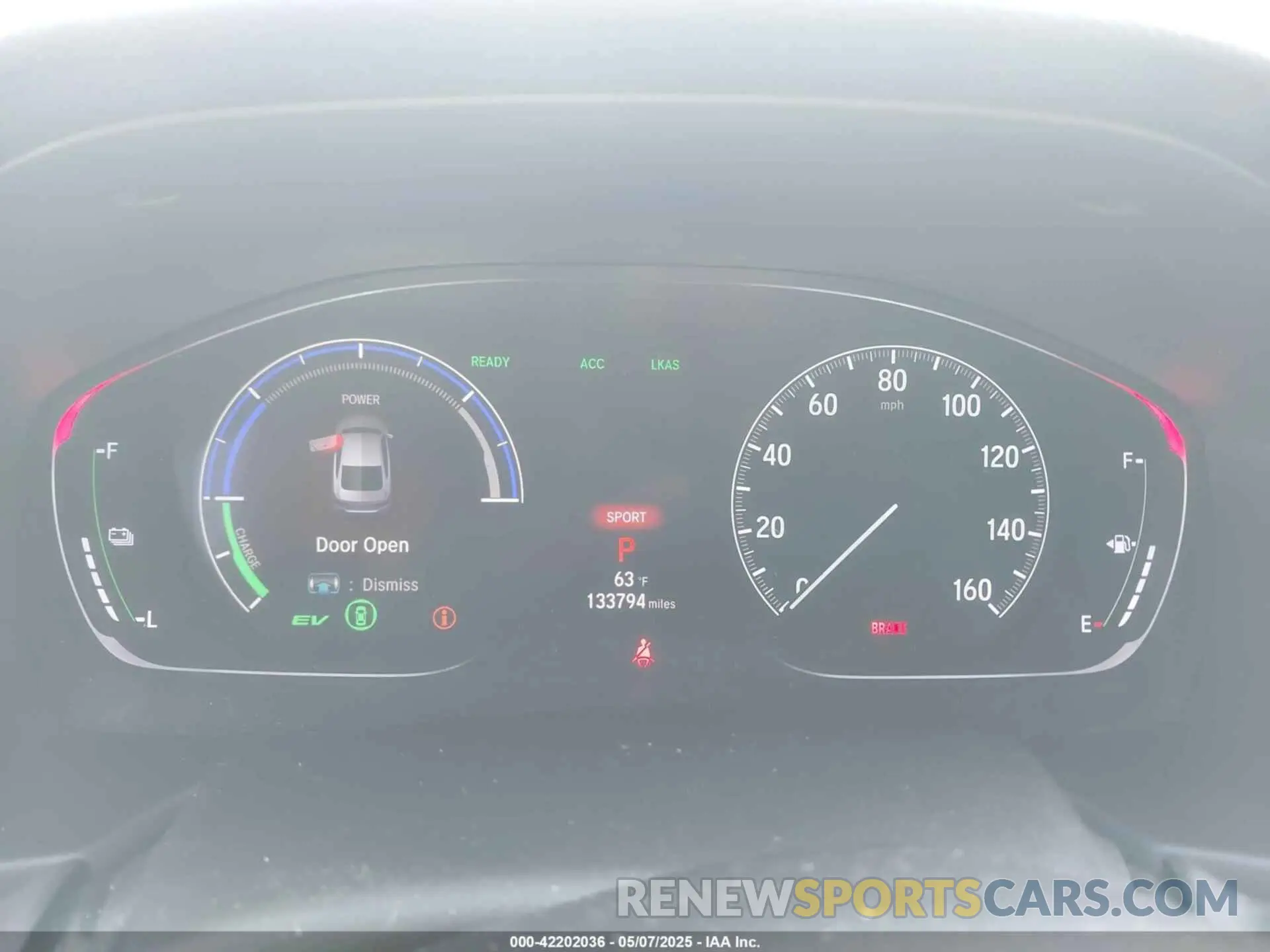 7 Photograph of a damaged car 1HGCV3F1XKA015328 HONDA ACCORD HYBRID 2019